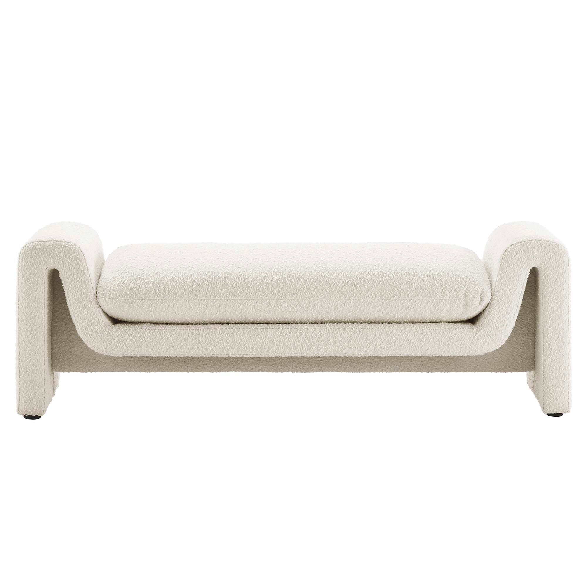 Modway Waverly Boucle Fabric Bench