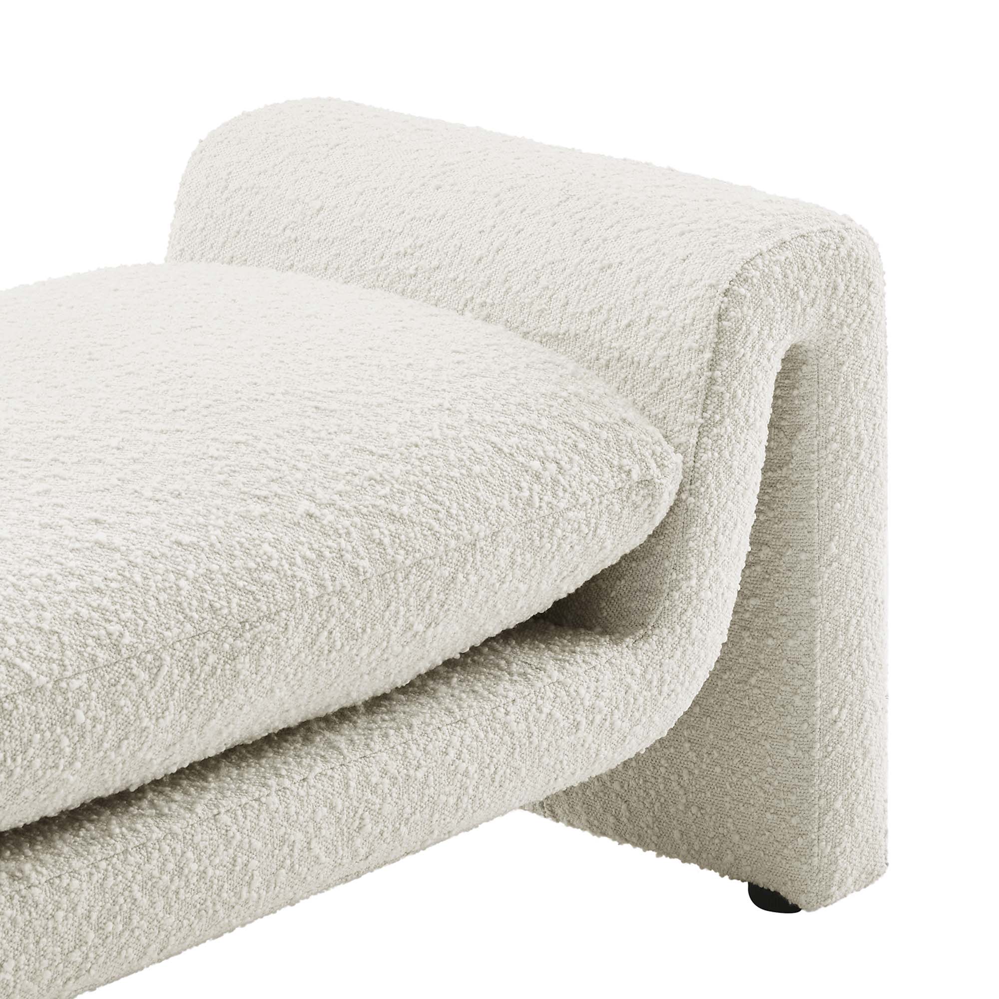 Modway Waverly Boucle Fabric Bench