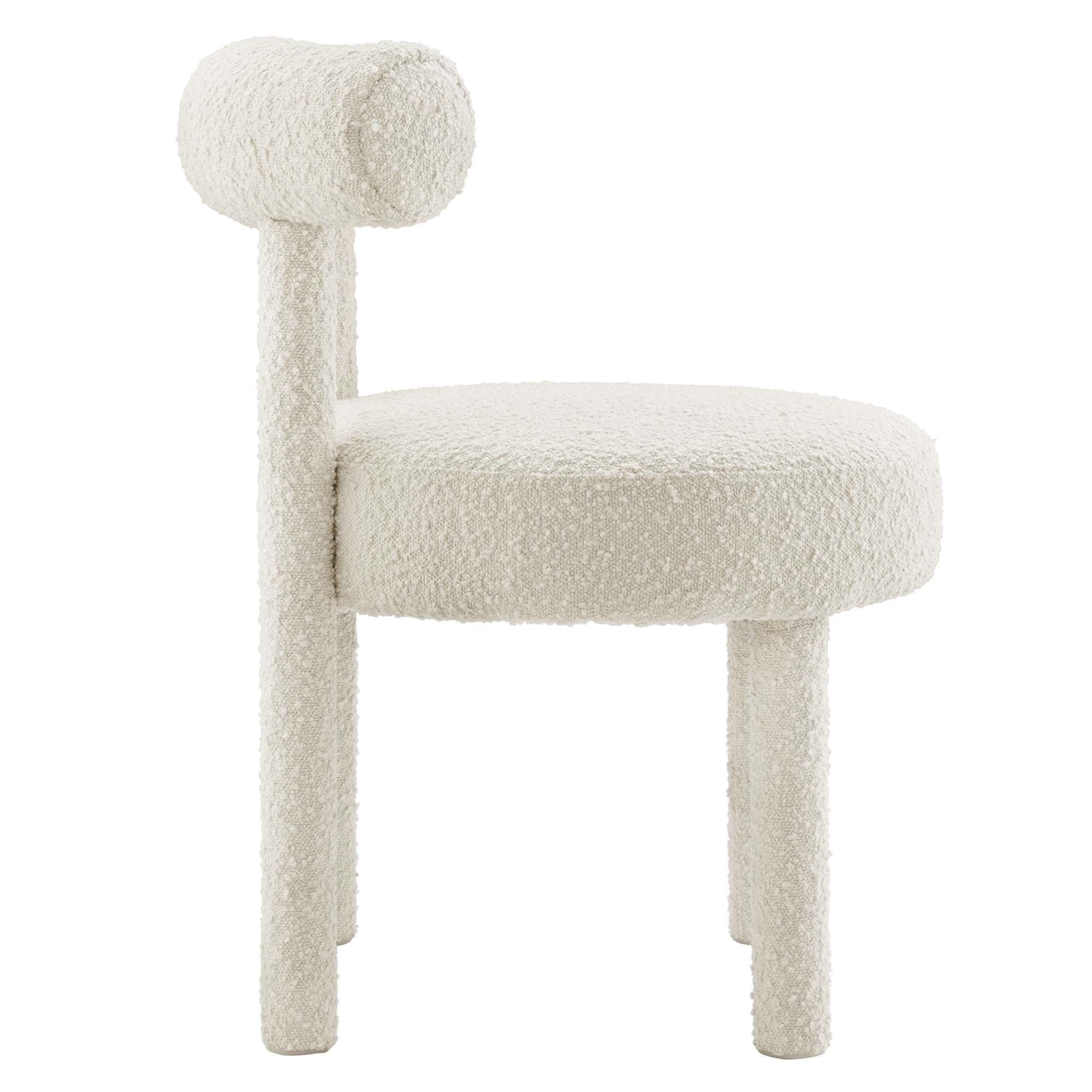 Modway Toulouse Boucle Fabric Dining Chair