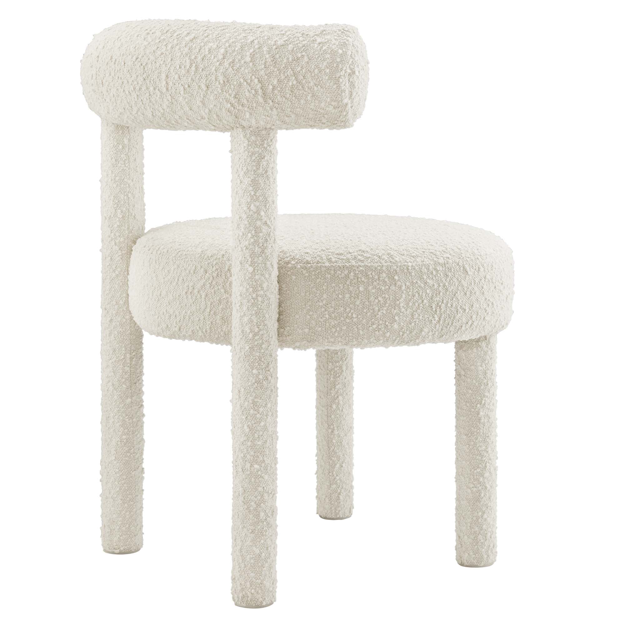 Modway Toulouse Boucle Fabric Dining Chair