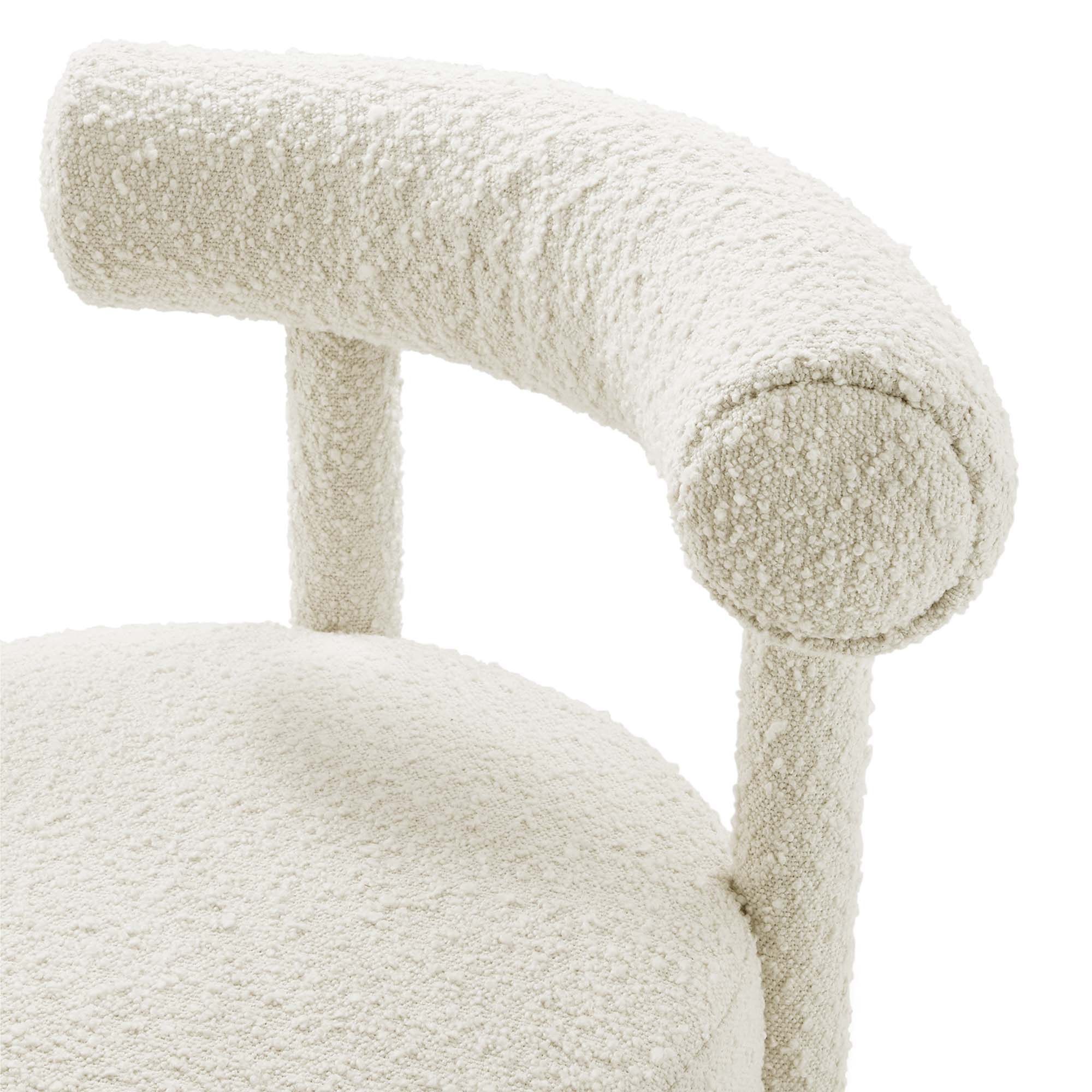 Modway Toulouse Boucle Fabric Dining Chair