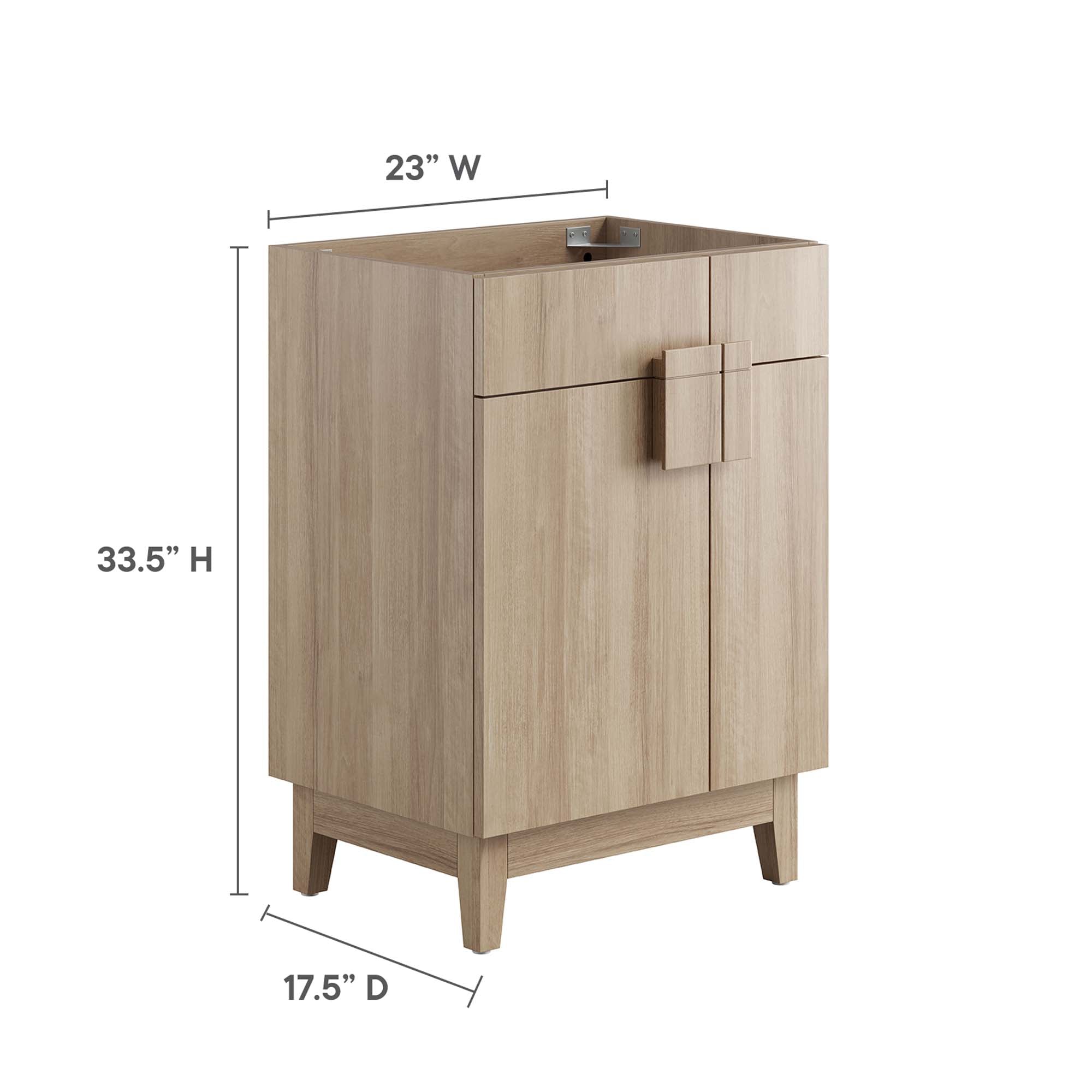 Modway Miles 24” Bathroom Vanity Cabinet (Sink Basin Not Included)