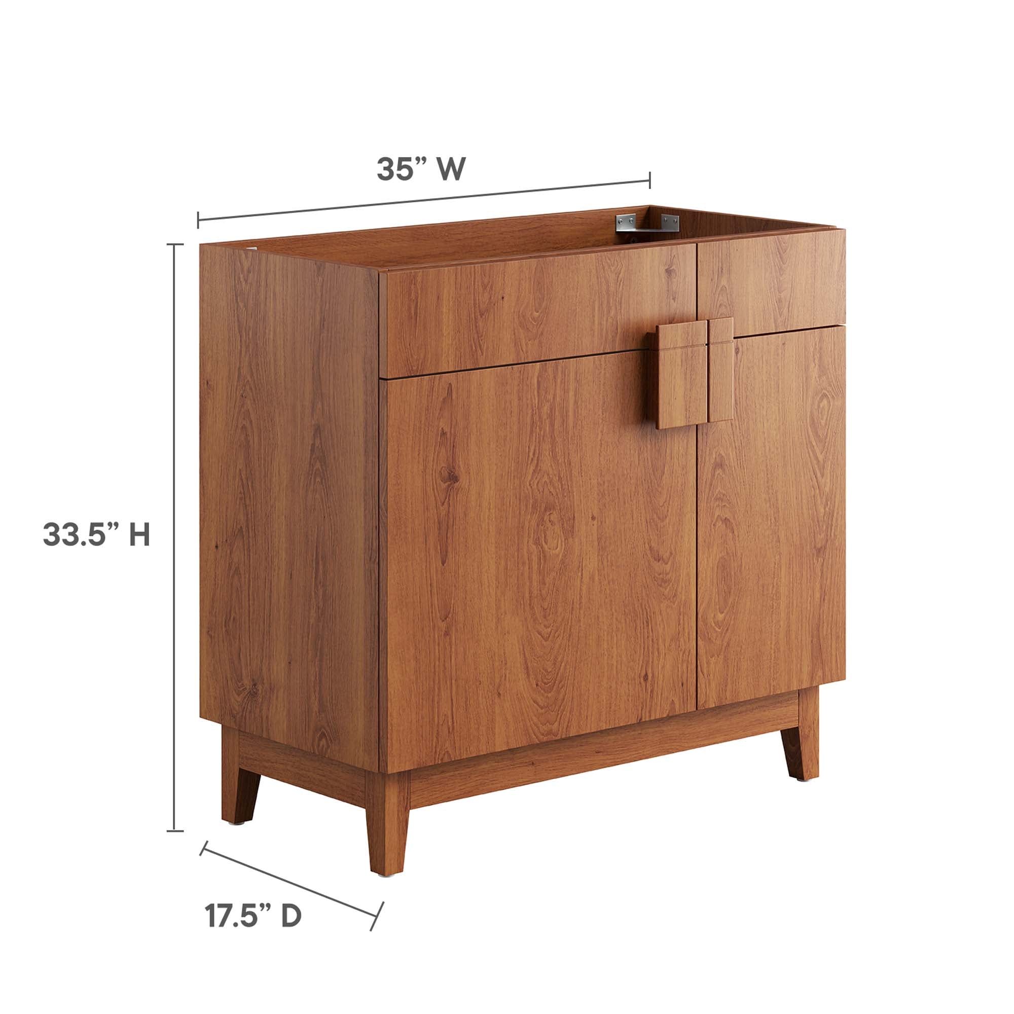 Modway Miles 36” Bathroom Vanity Cabinet (Sink Basin Not Included)