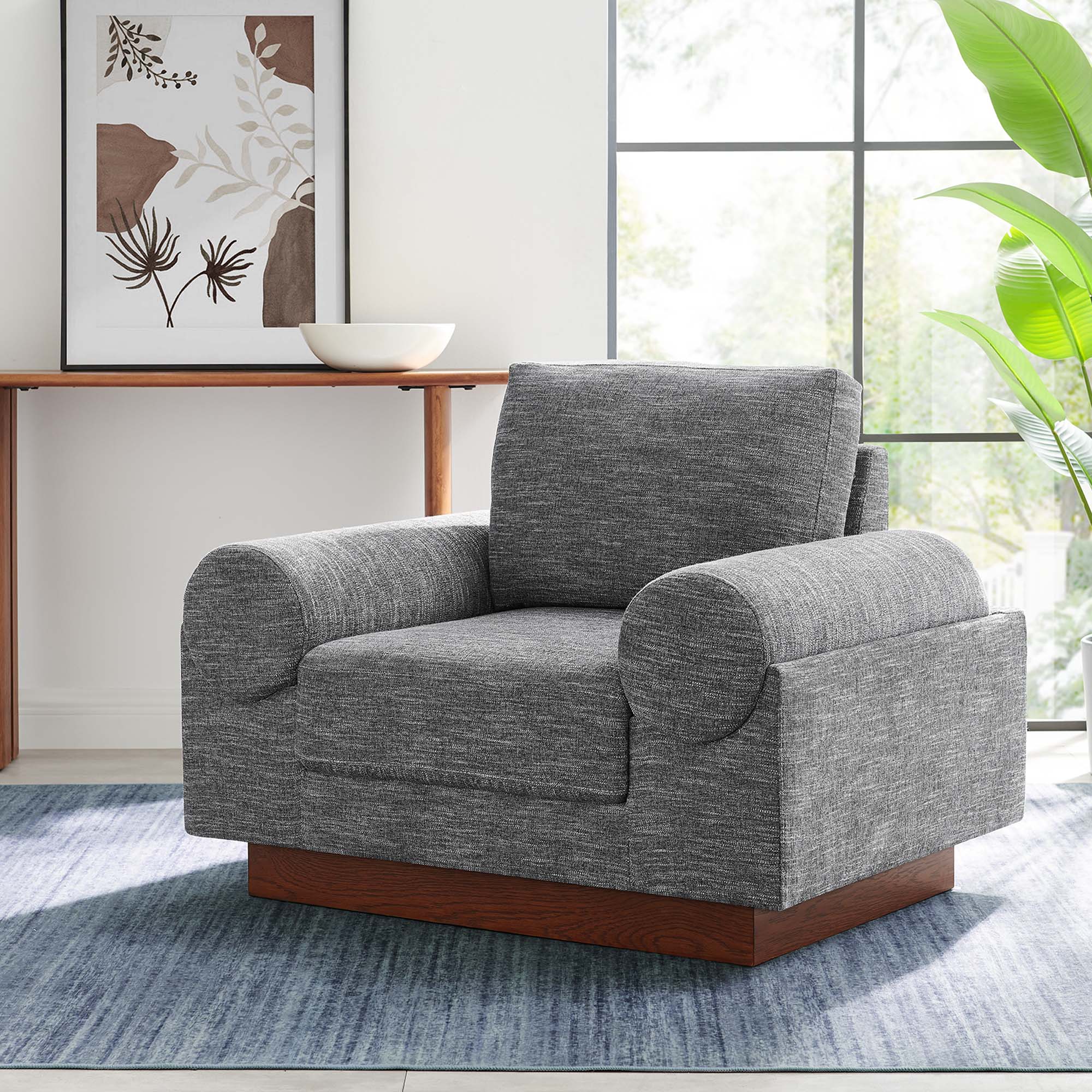 Modway Oasis Upholstered Fabric Armchair