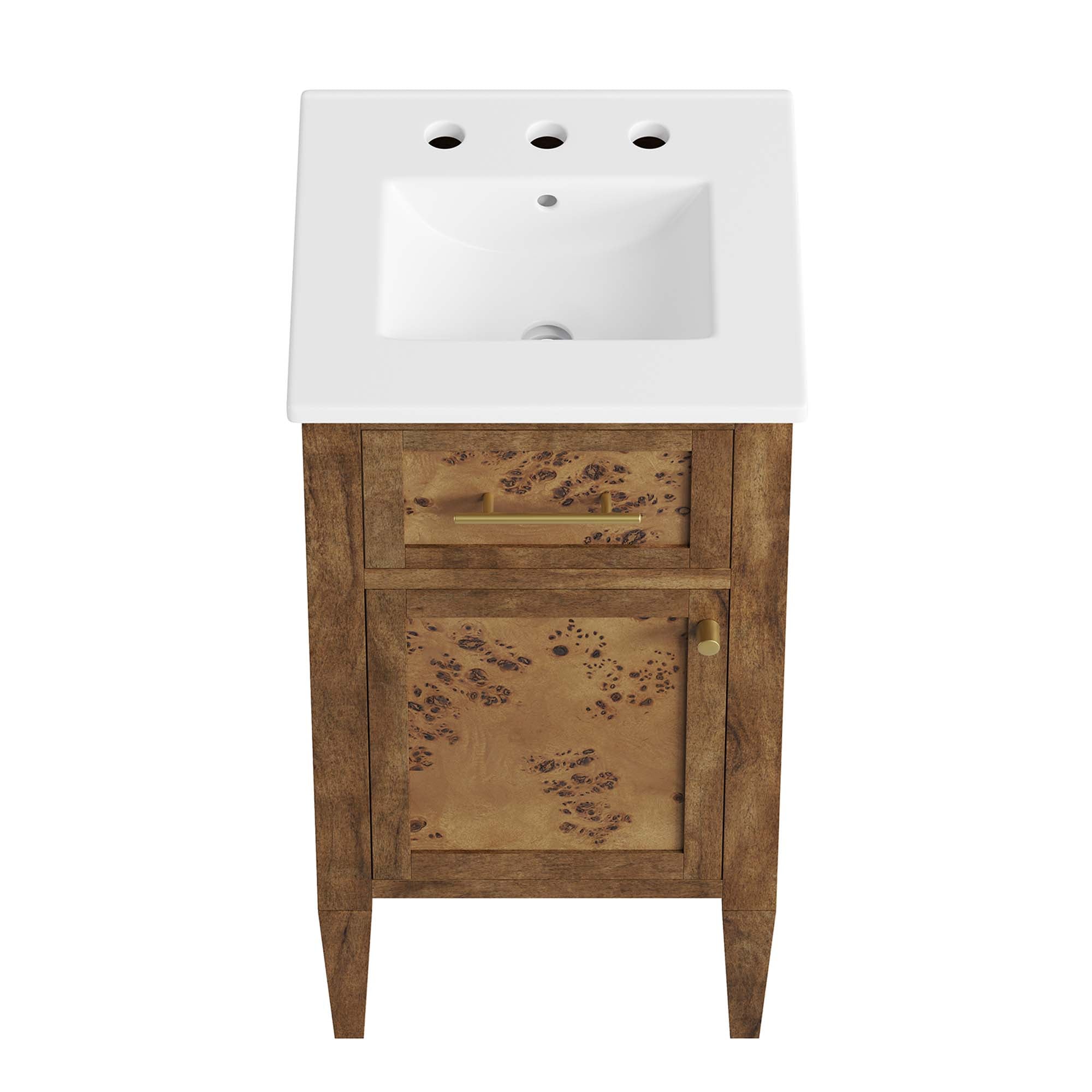Modway Elysian 18" Wood Bathroom Vanity