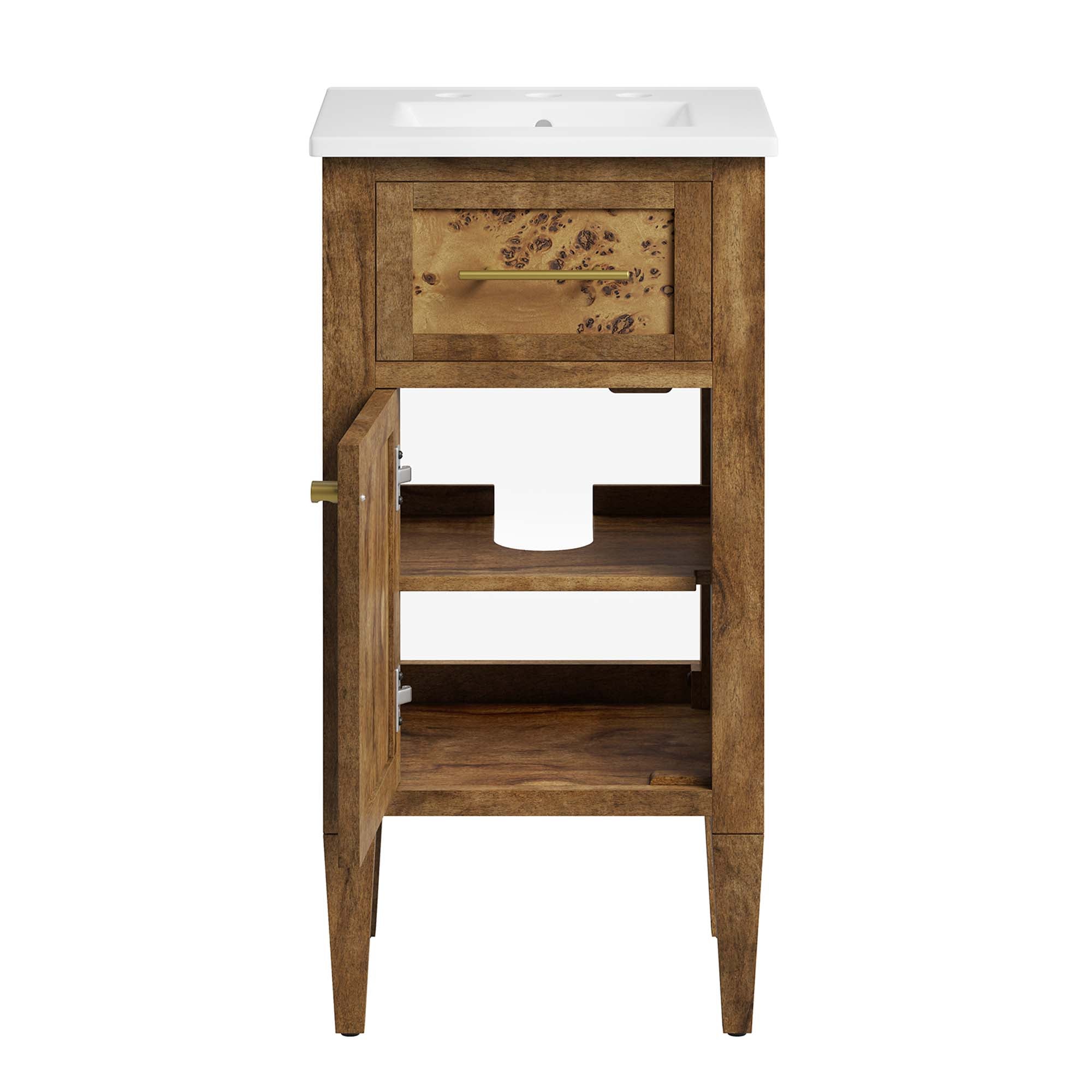 Modway Elysian 18" Wood Bathroom Vanity