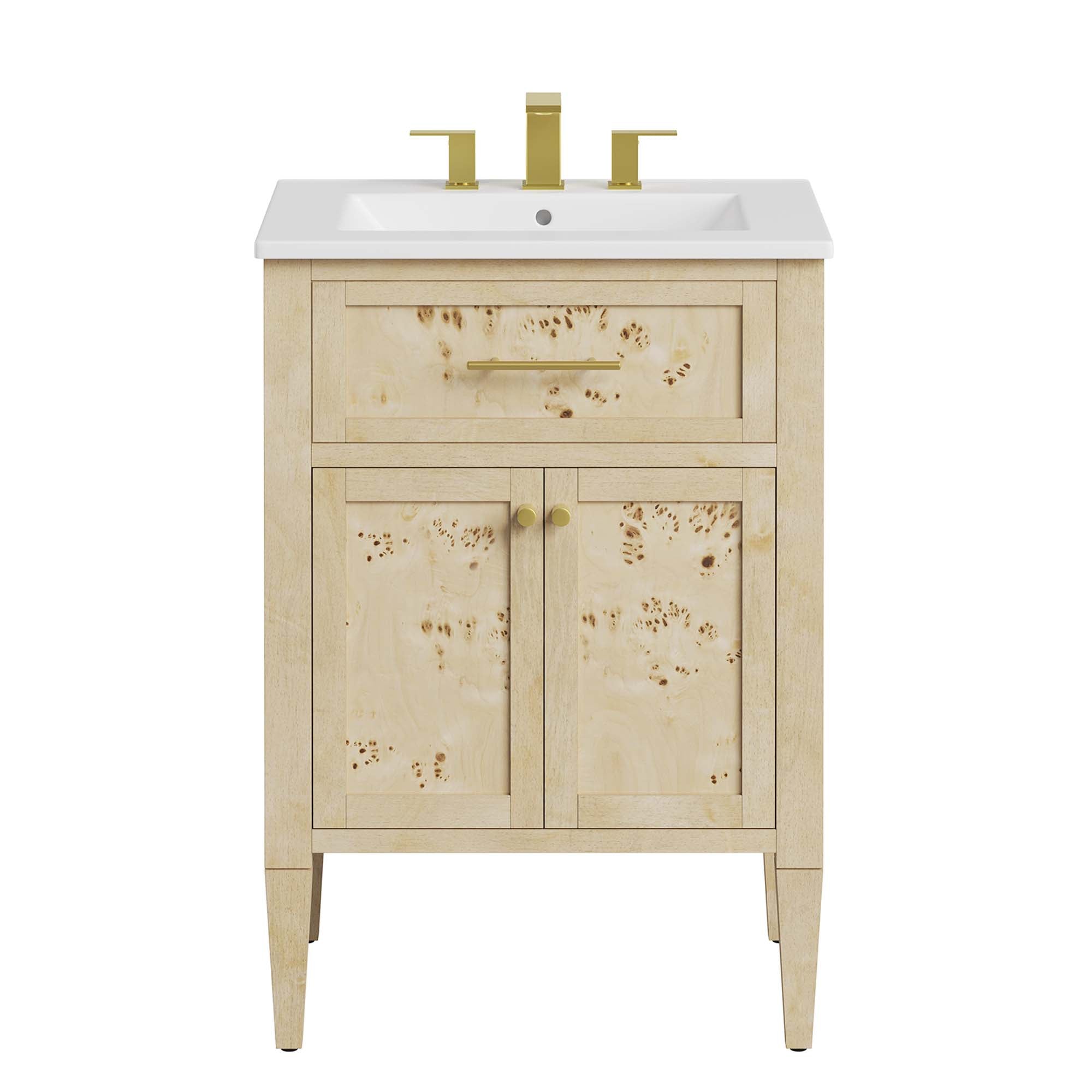 Modway Elysian 24" Wood Bathroom Vanity