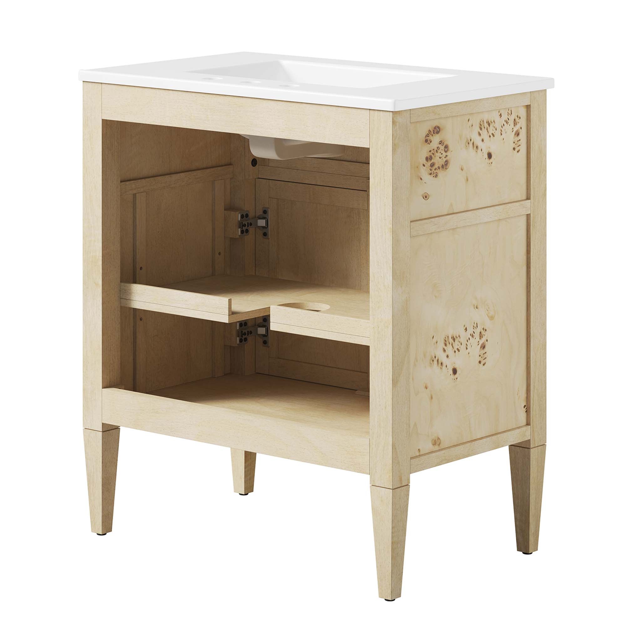 Modway Elysian 30" Wood Bathroom Vanity