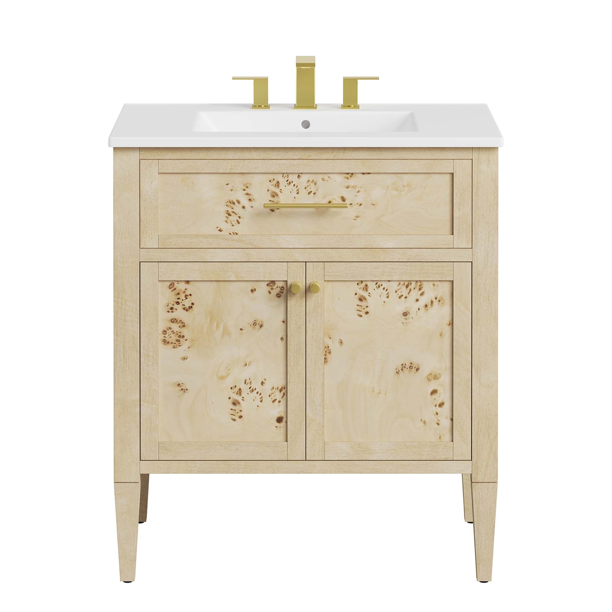 Modway Elysian 30" Wood Bathroom Vanity