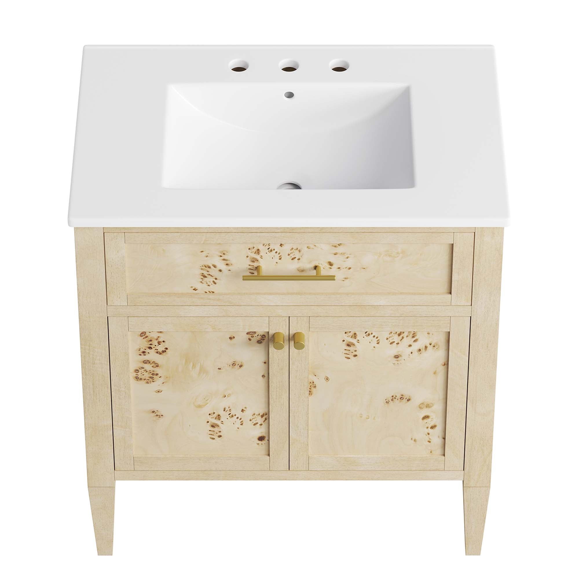 Modway Elysian 30" Wood Bathroom Vanity