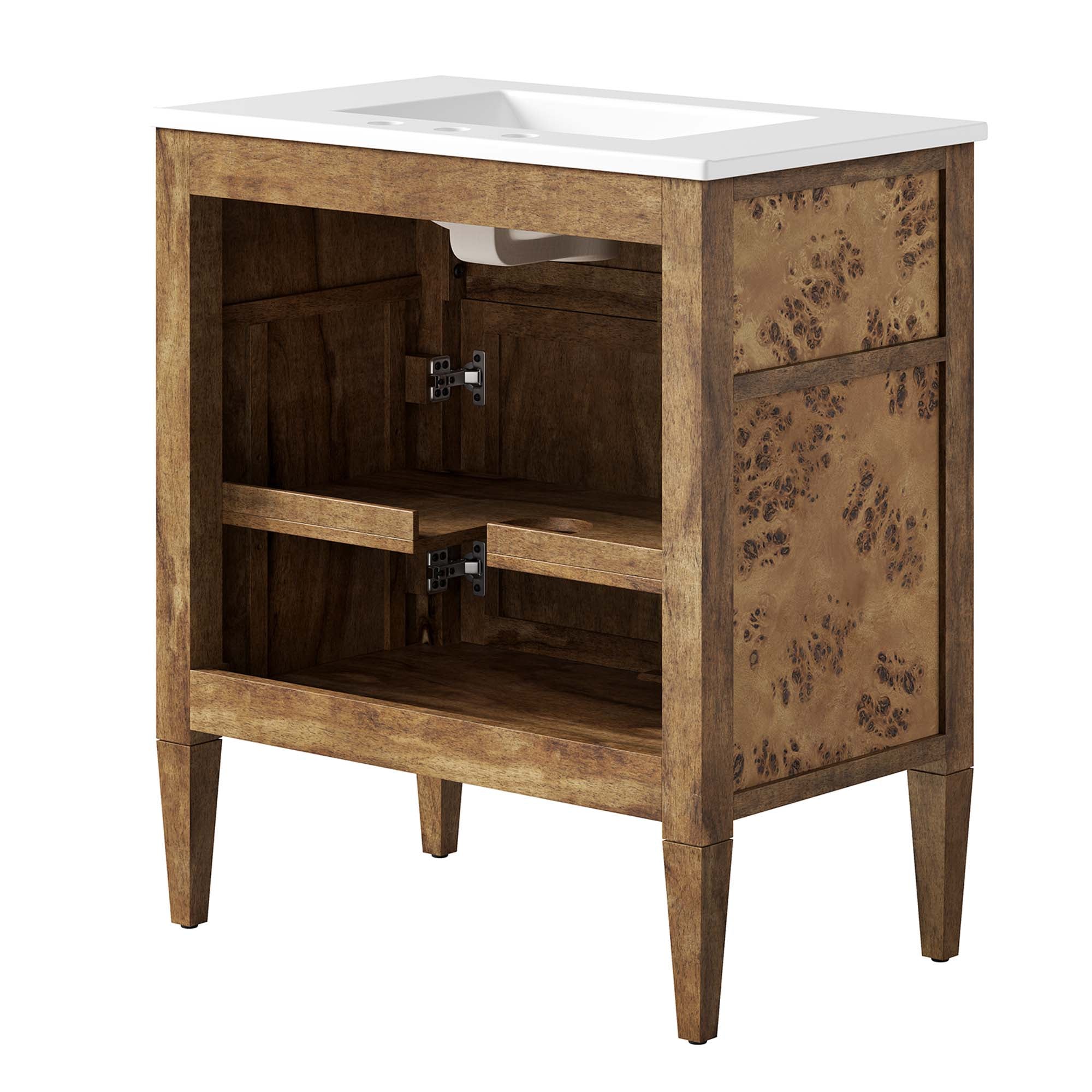 Modway Elysian 30" Wood Bathroom Vanity