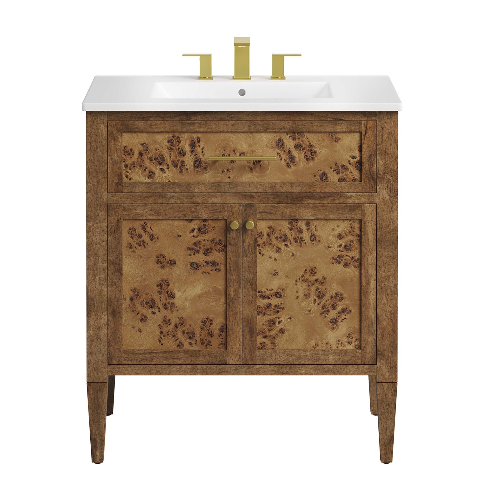 Modway Elysian 30" Wood Bathroom Vanity