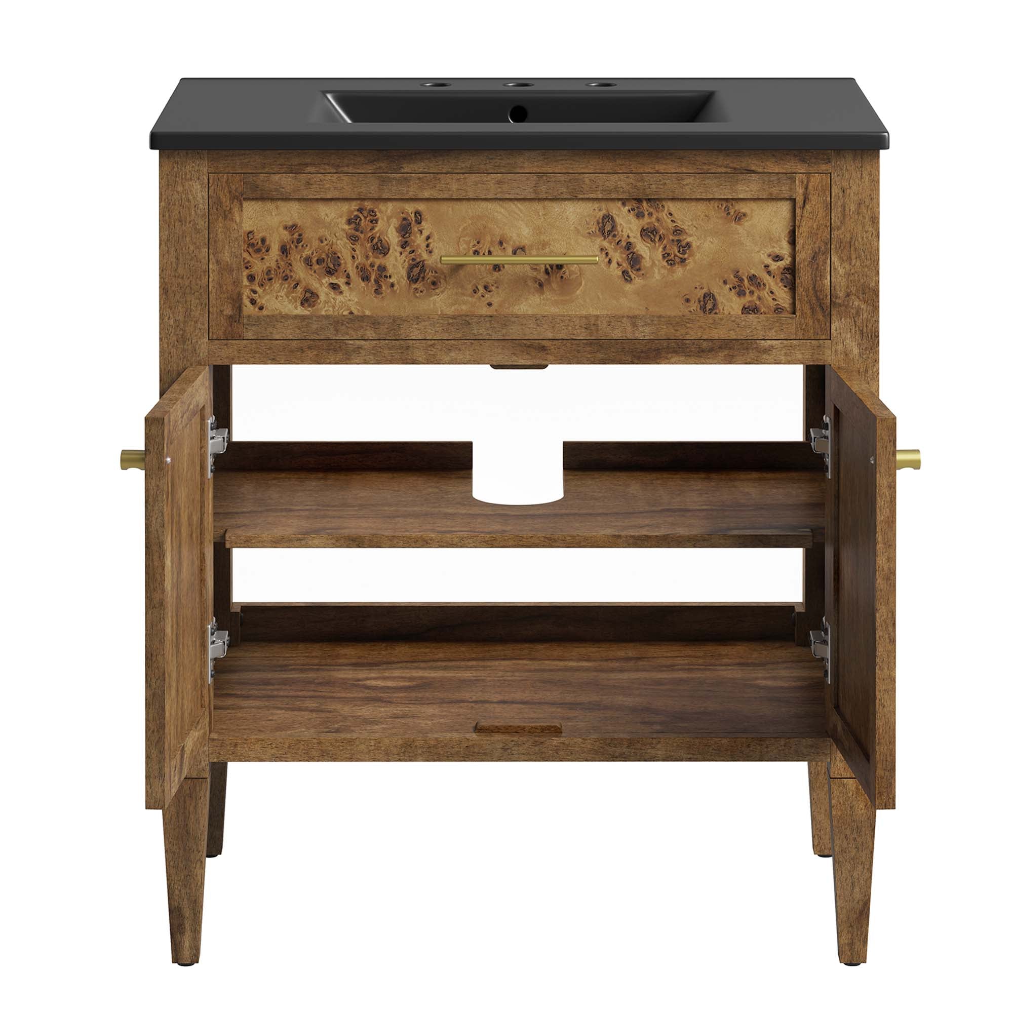 Modway Elysian 30" Wood Bathroom Vanity