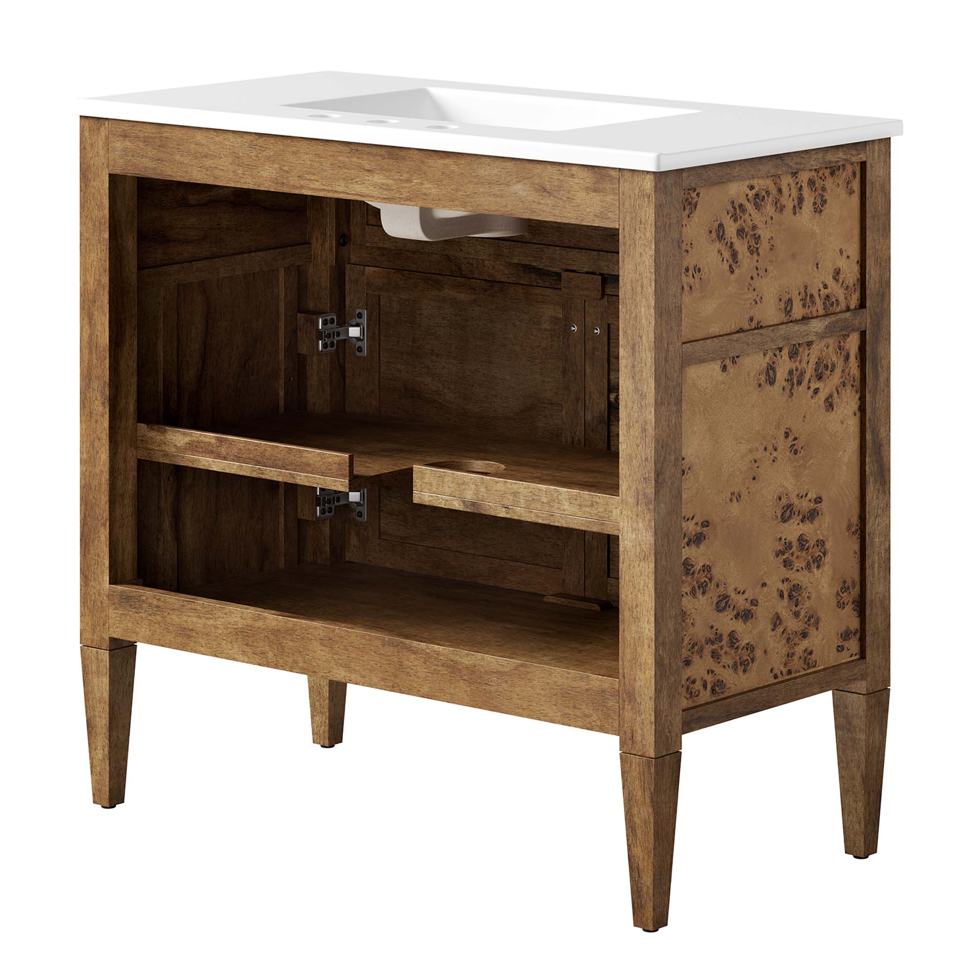 Modway Elysian 36" Wood Bathroom Vanity
