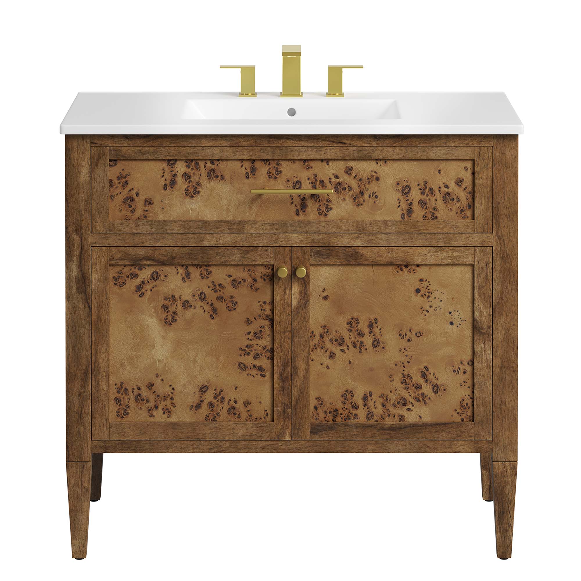 Modway Elysian 36" Wood Bathroom Vanity