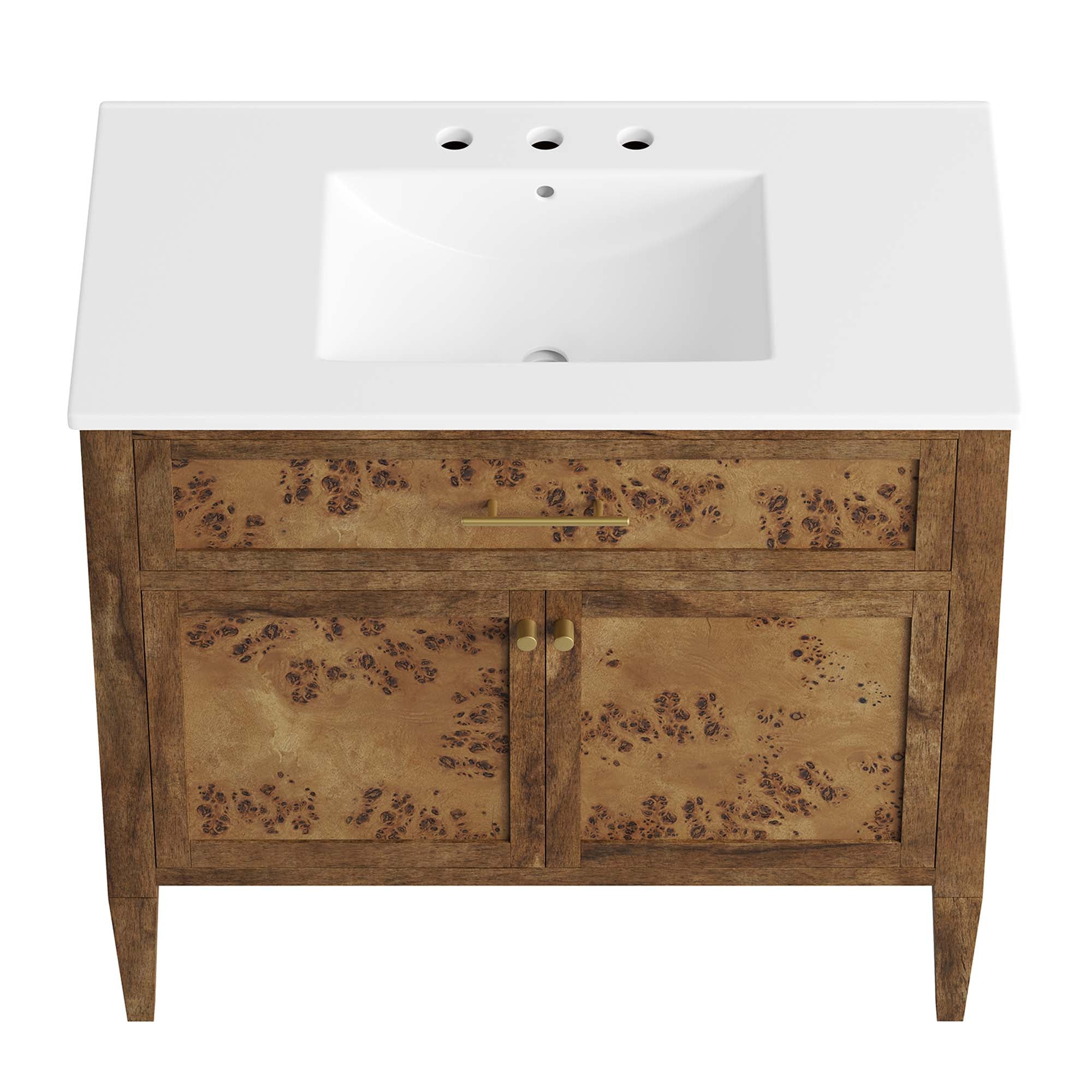 Modway Elysian 36" Wood Bathroom Vanity
