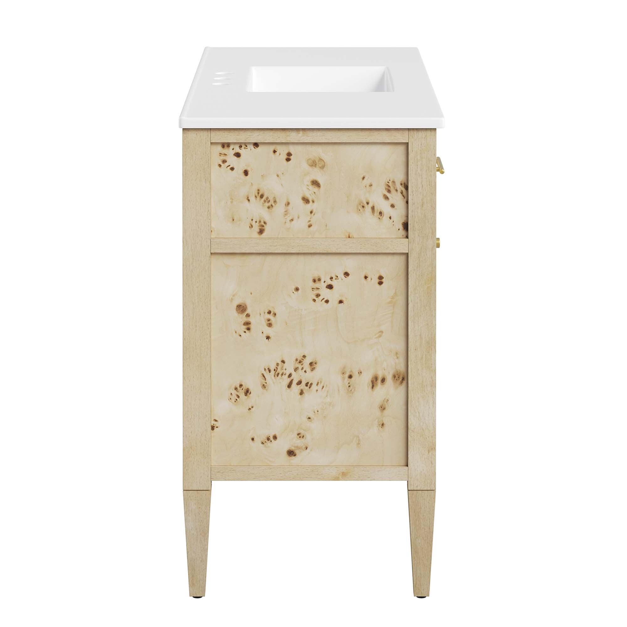 Modway Elysian 48" Wood Single Sink Bathroom Vanity