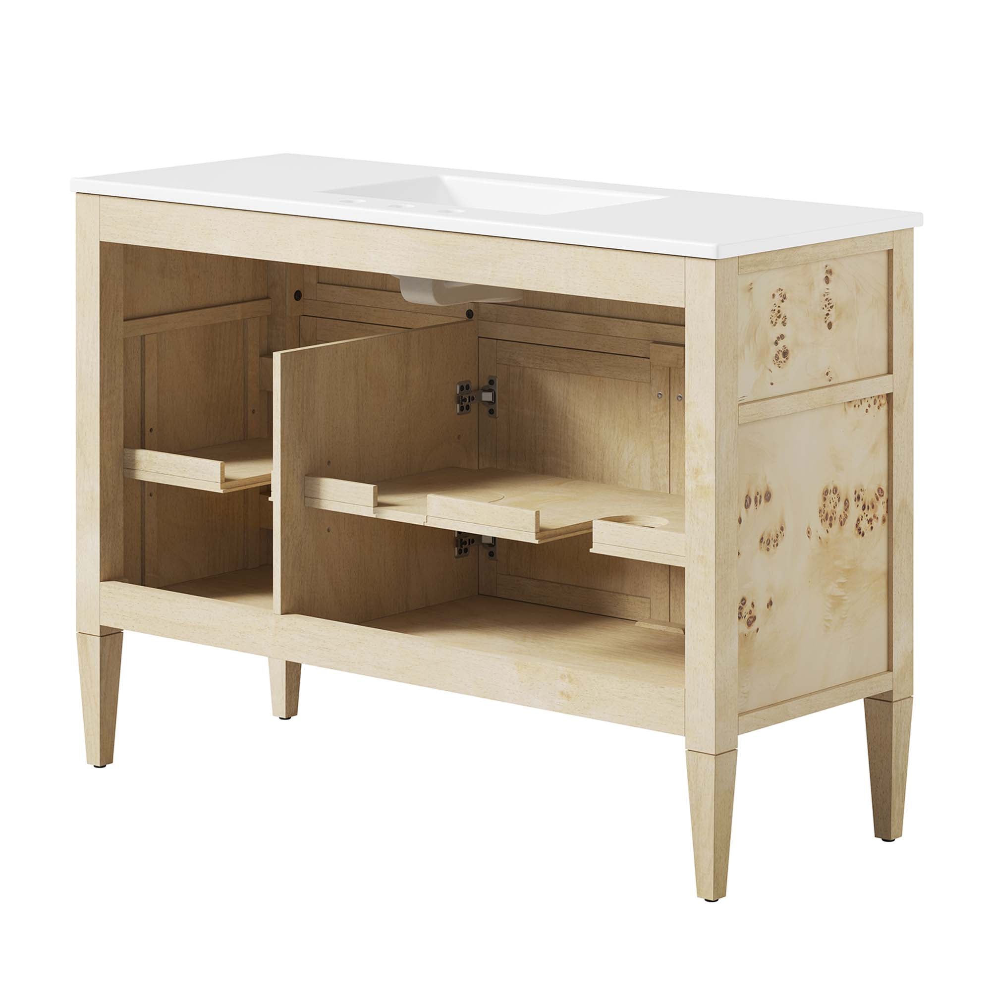 Modway Elysian 48" Wood Single Sink Bathroom Vanity