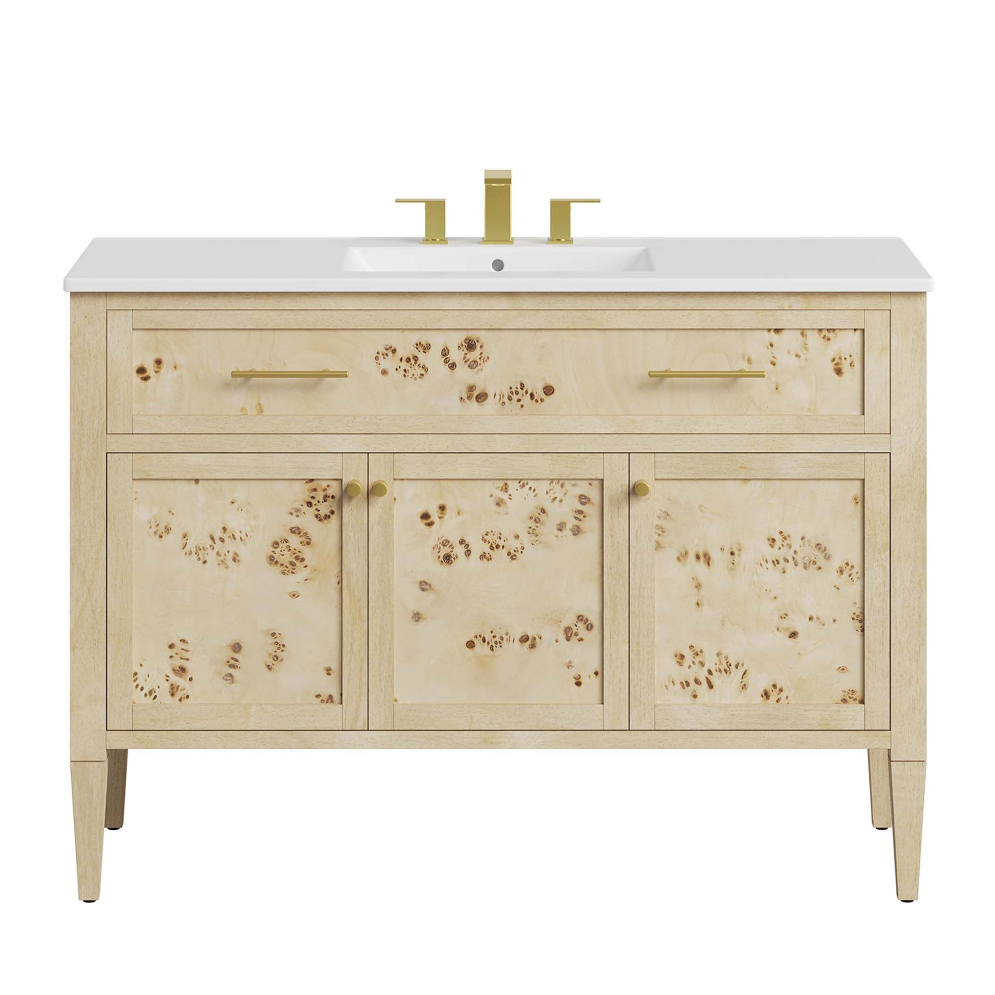 Modway Elysian 48" Wood Single Sink Bathroom Vanity
