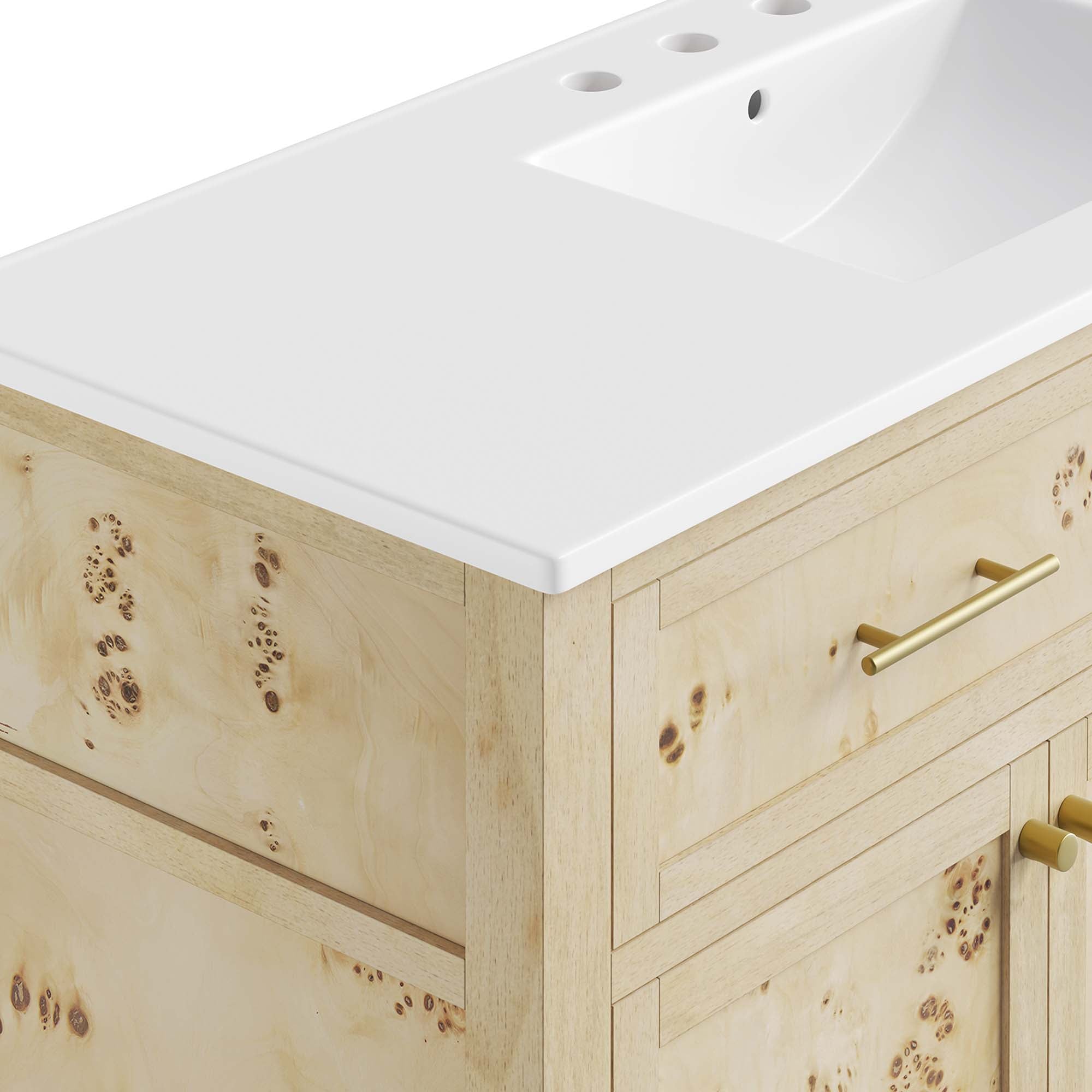Modway Elysian 48" Wood Single Sink Bathroom Vanity