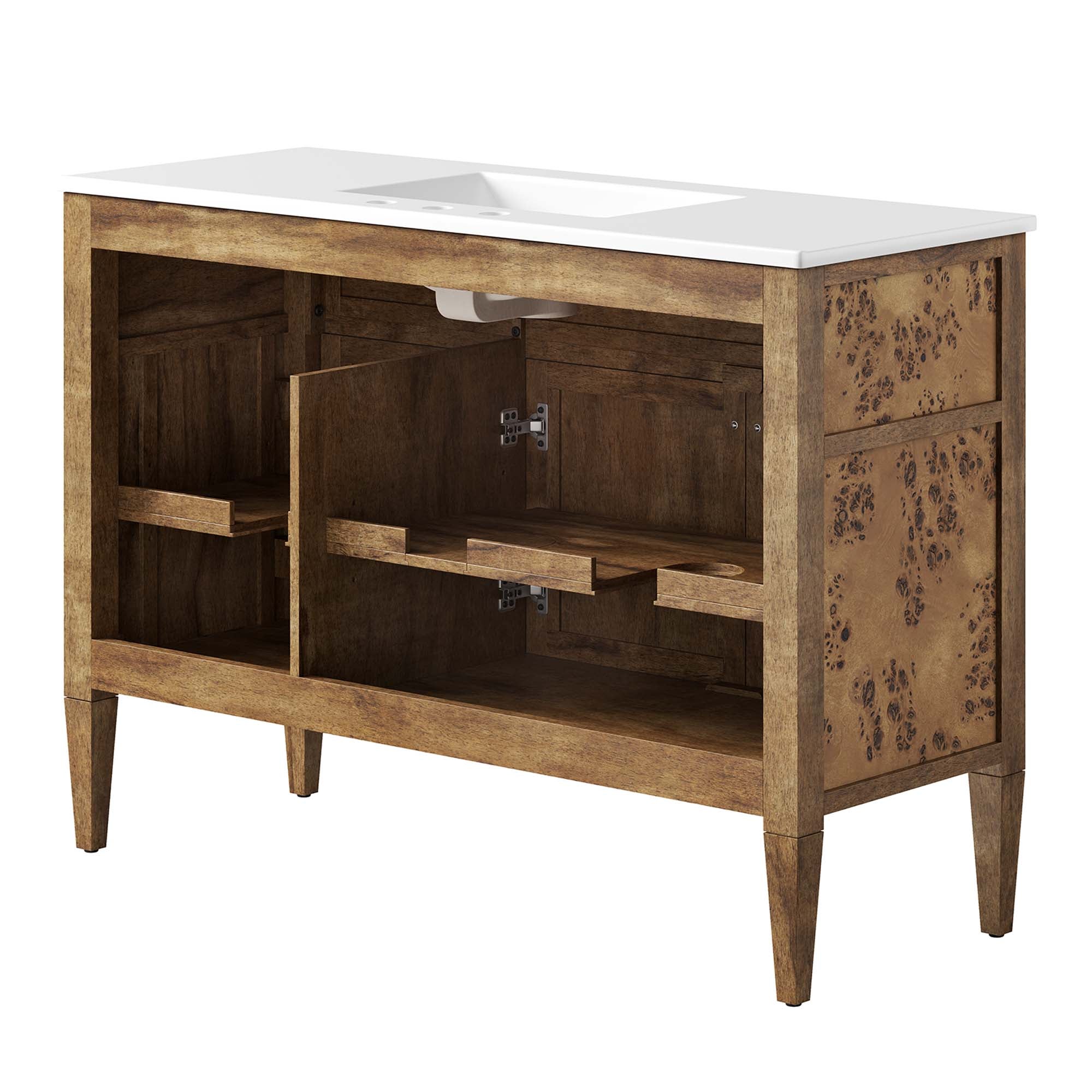 Modway Elysian 48" Wood Single Sink Bathroom Vanity
