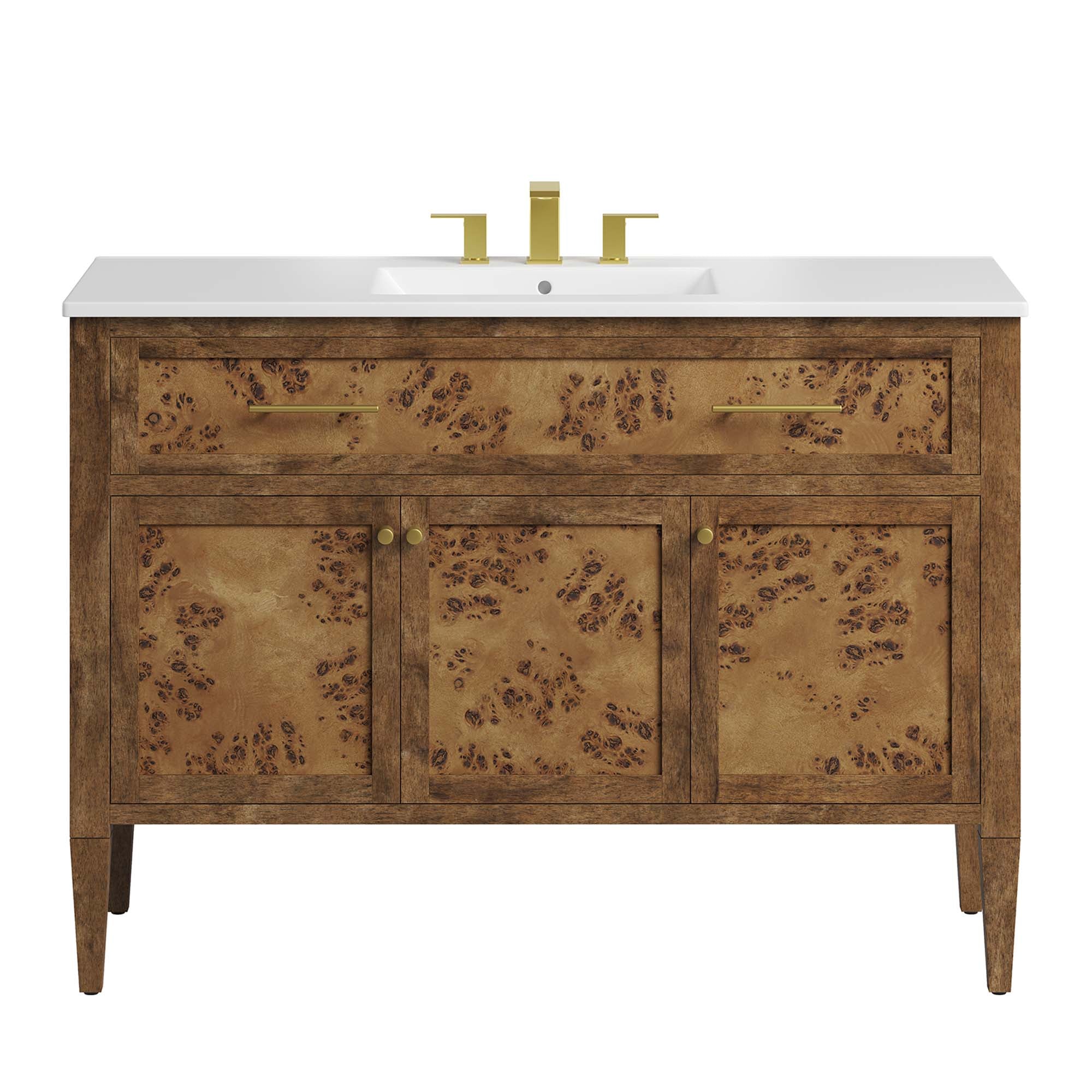 Modway Elysian 48" Wood Single Sink Bathroom Vanity