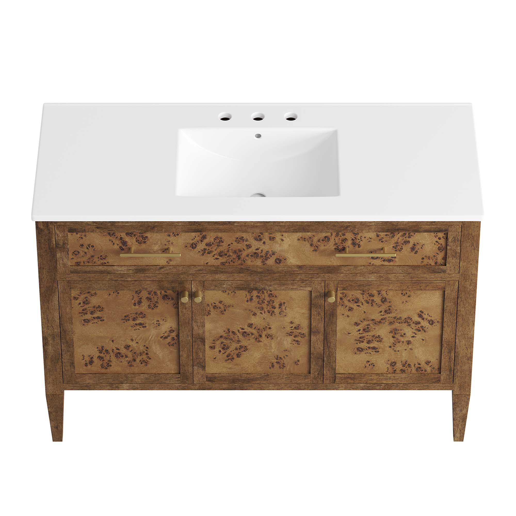 Modway Elysian 48" Wood Single Sink Bathroom Vanity