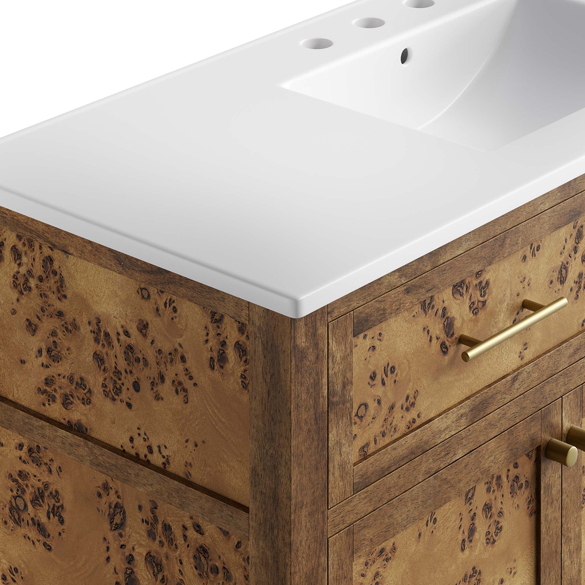 Modway Elysian 48" Wood Single Sink Bathroom Vanity