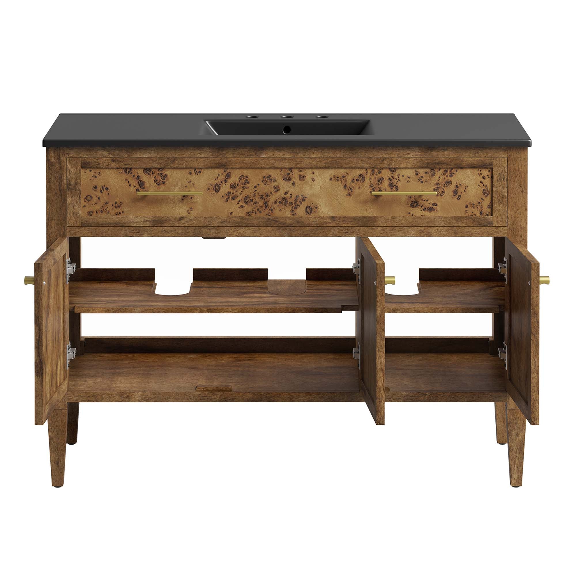 Modway Elysian 48" Wood Single Sink Bathroom Vanity