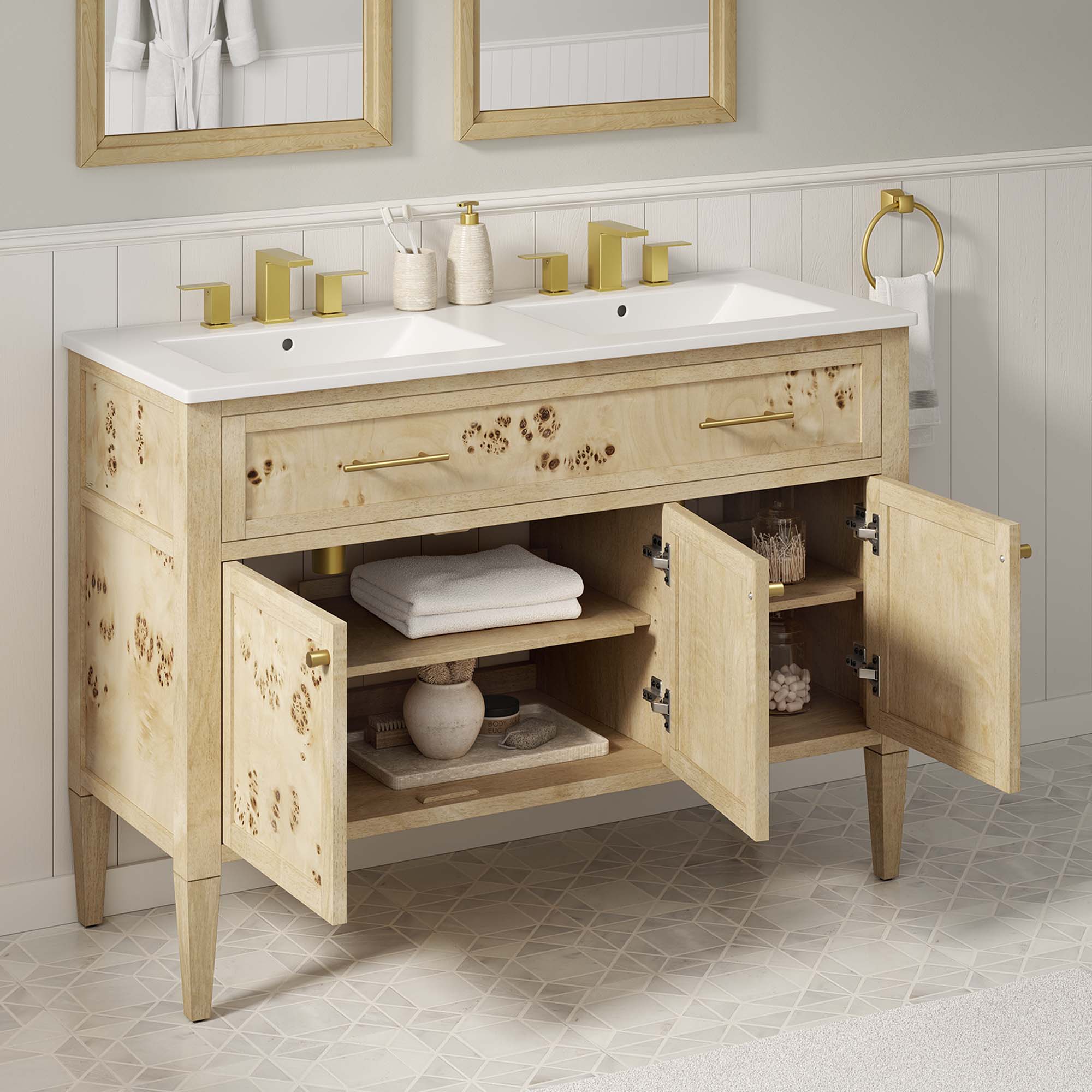 Modway Elysian 48" Double Sink Bathroom Vanity