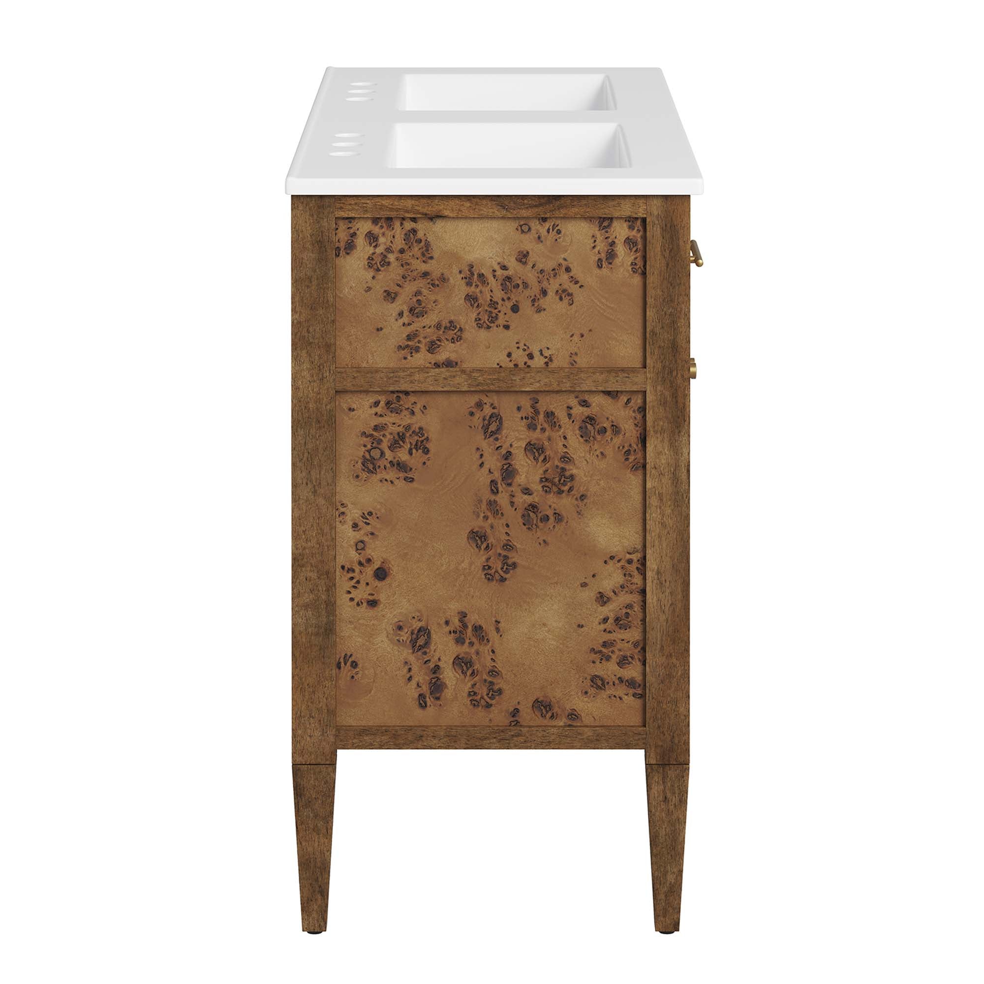 Modway Elysian 48" Wood Double Sink Bathroom Vanity