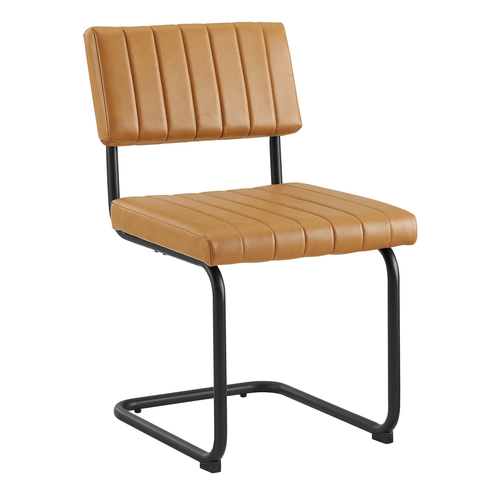 Modway Parity Vegan Leather Dining Side Chairs Set of 2