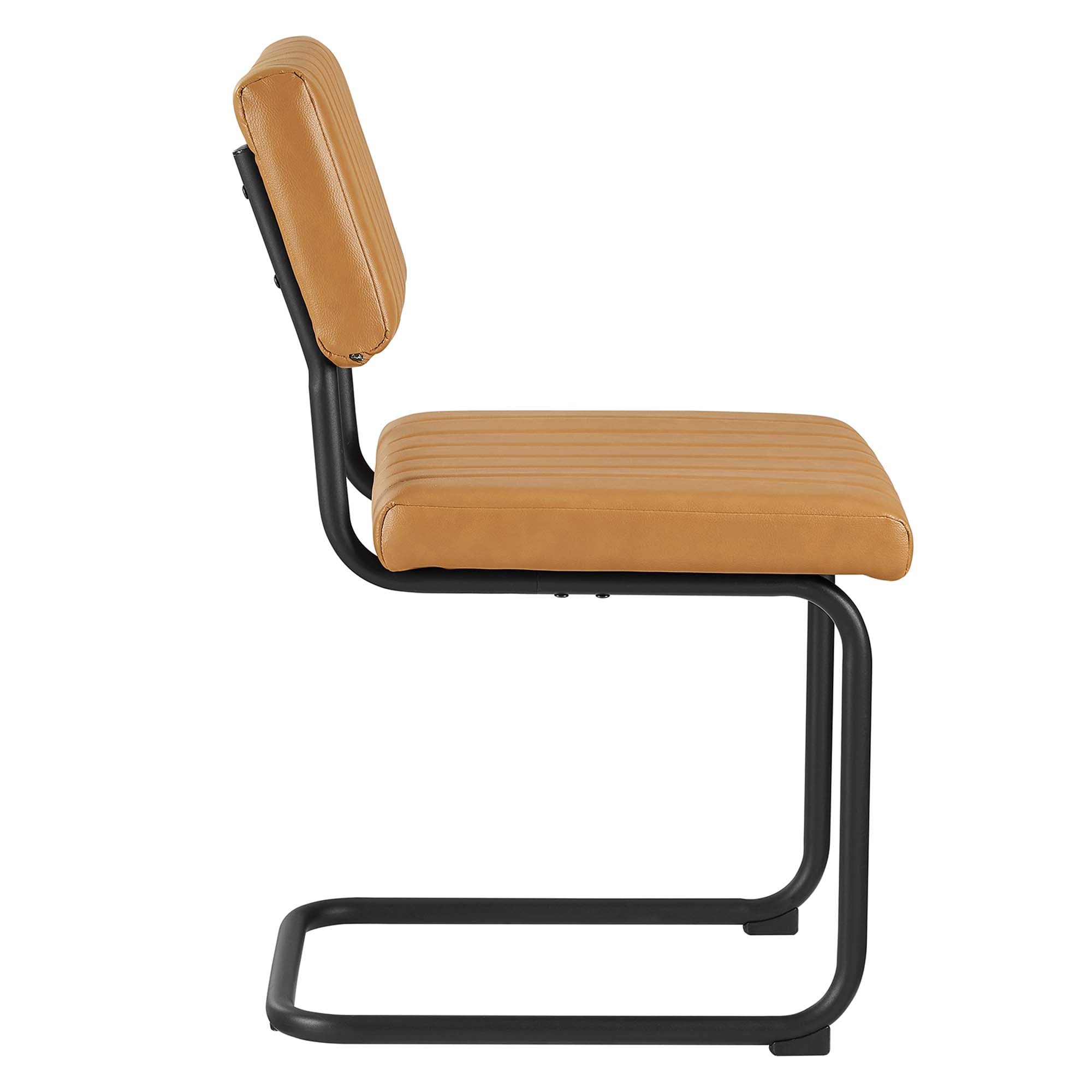 Modway Parity Vegan Leather Dining Side Chairs Set of 2