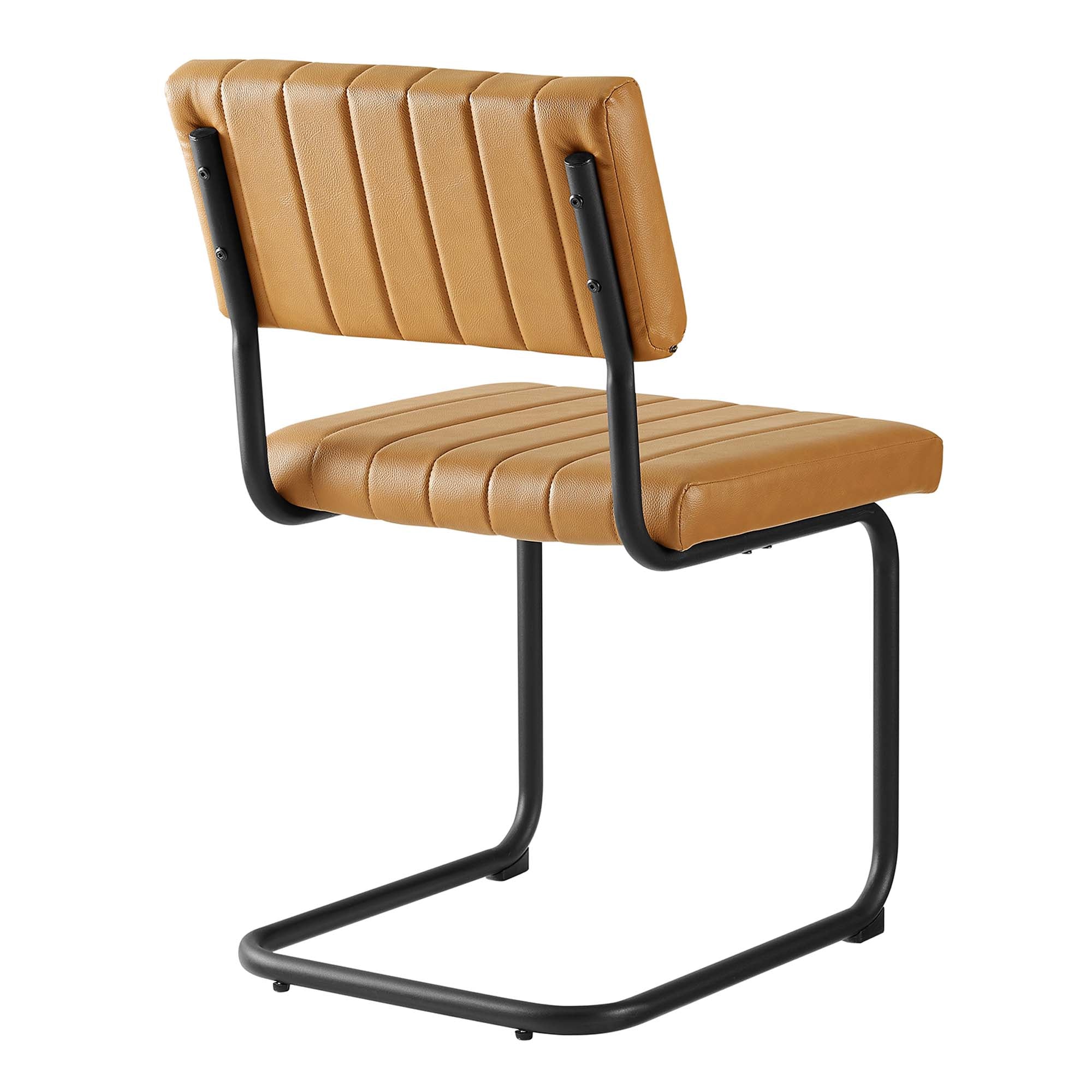 Modway Parity Vegan Leather Dining Side Chairs Set of 2