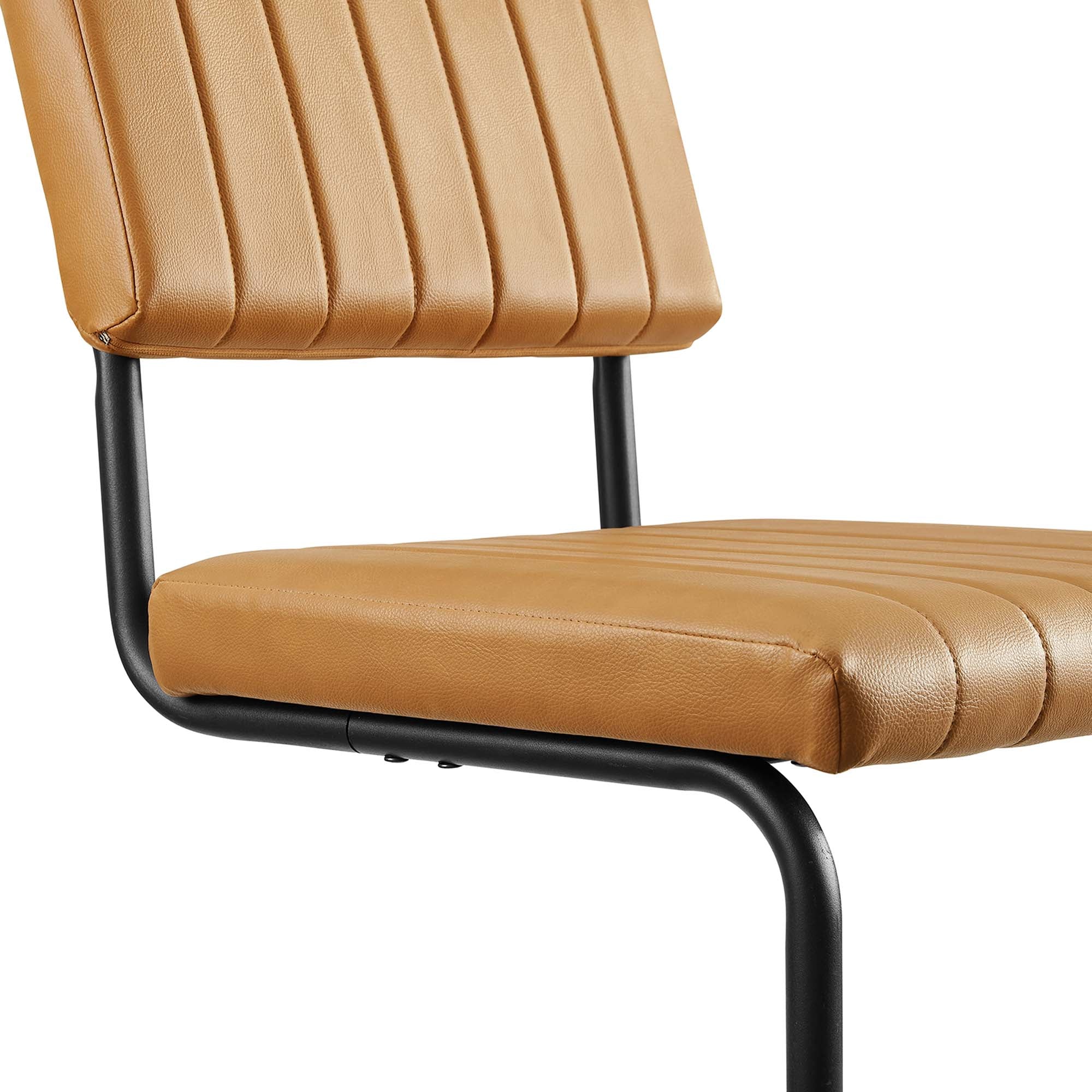 Modway Parity Vegan Leather Dining Side Chairs Set of 2