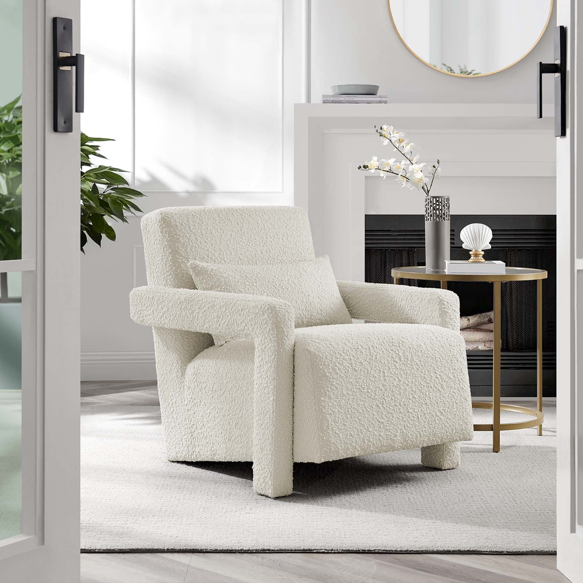 Modway Mirage Boucle Upholstered Armchair