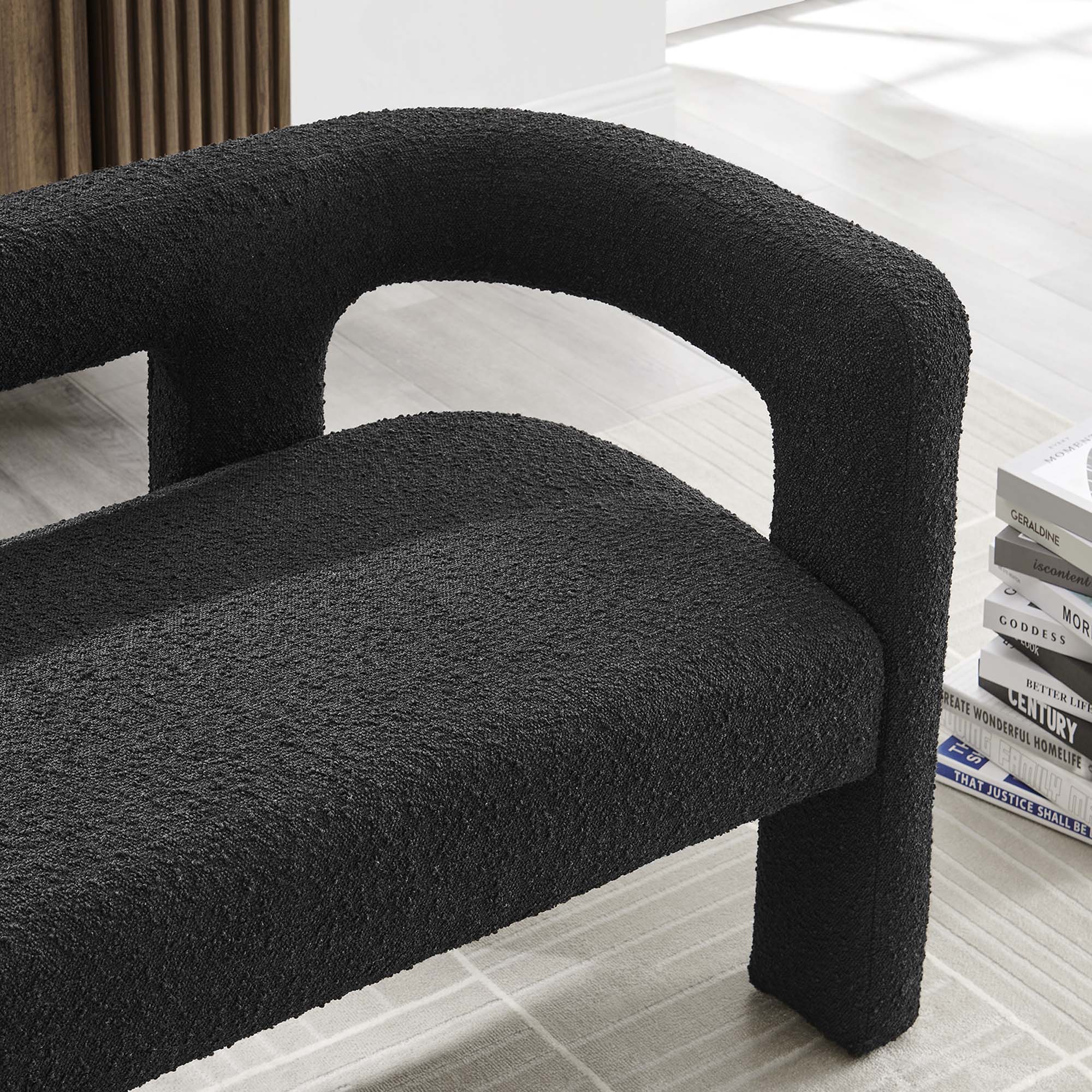 Modway Kayla Boucle Upholstered Loveseat
