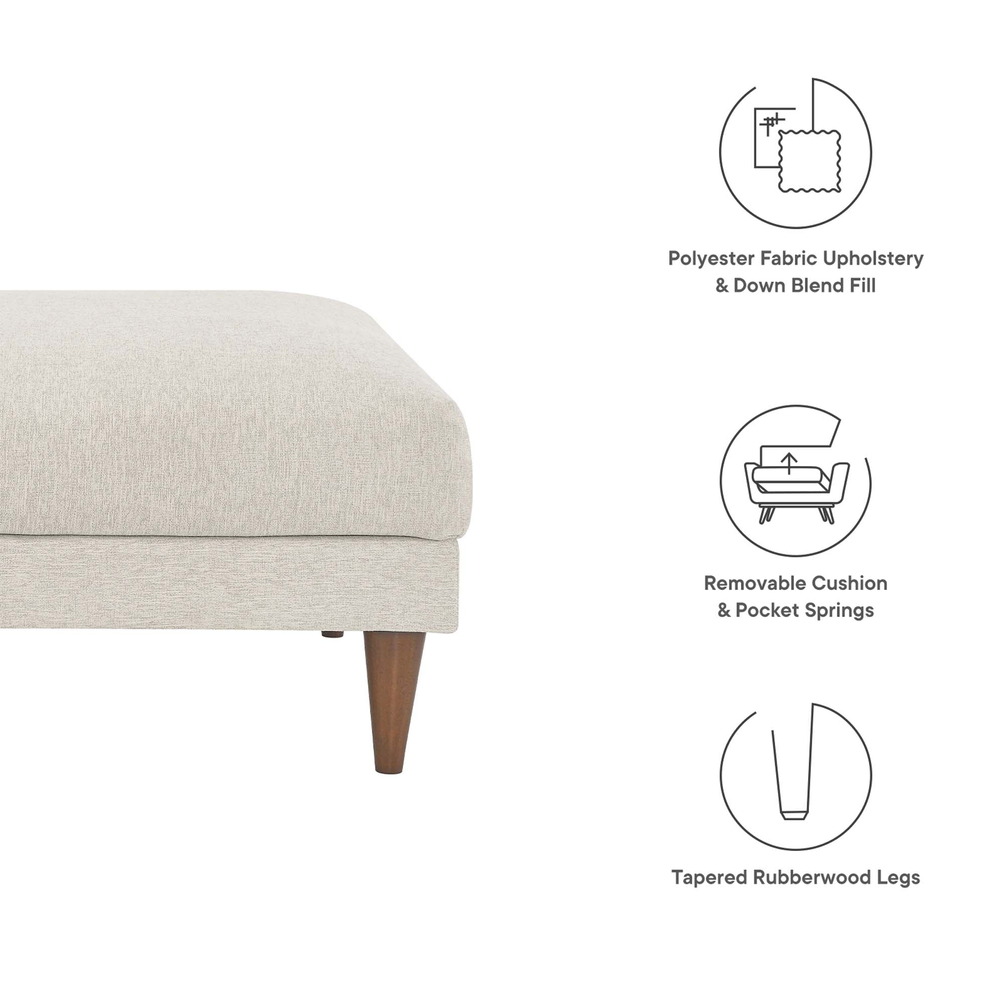 Modway Zoya Down Filled Overstuffed Ottoman