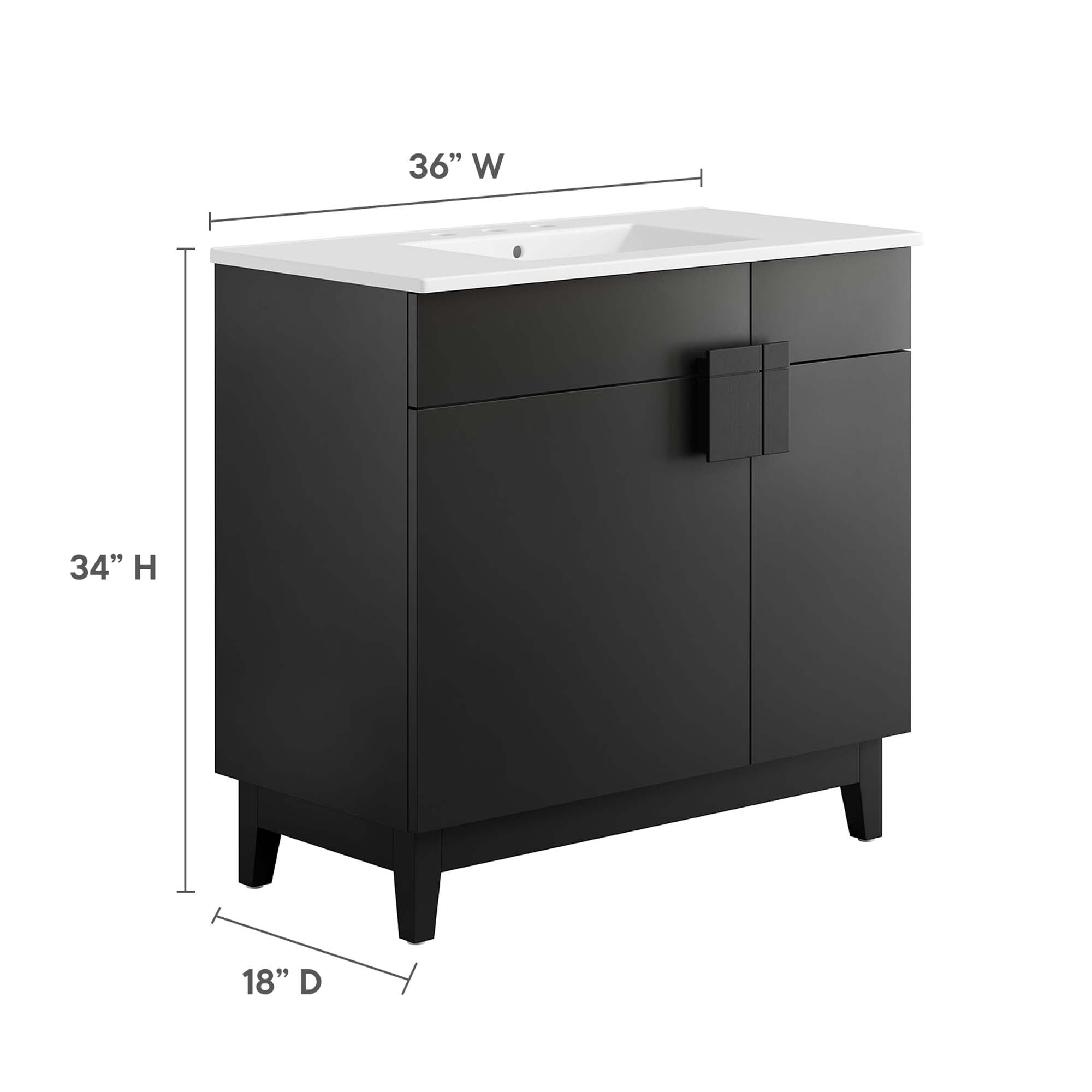 Modway Miles 36” Bathroom Vanity