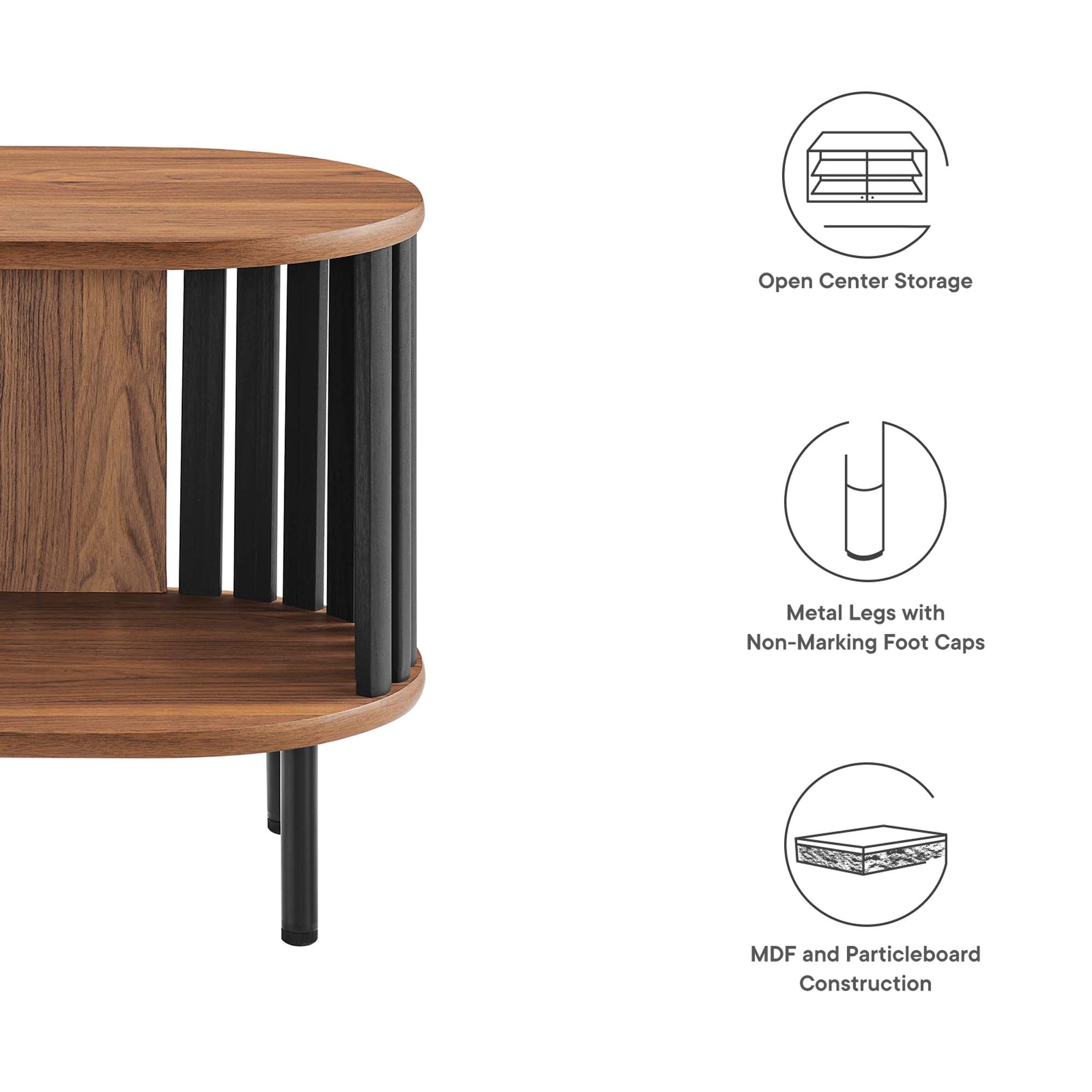 Modway Fortitude Side Table with Open Storage – EEI-6523