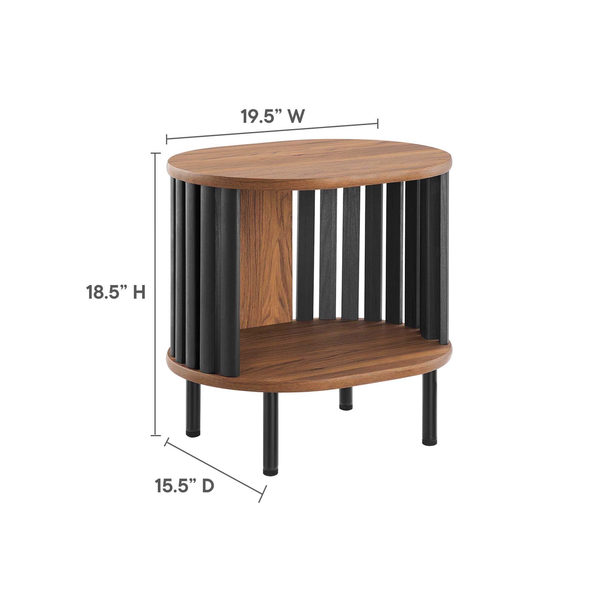 Modway Fortitude Side Table with Open Storage – EEI-6523