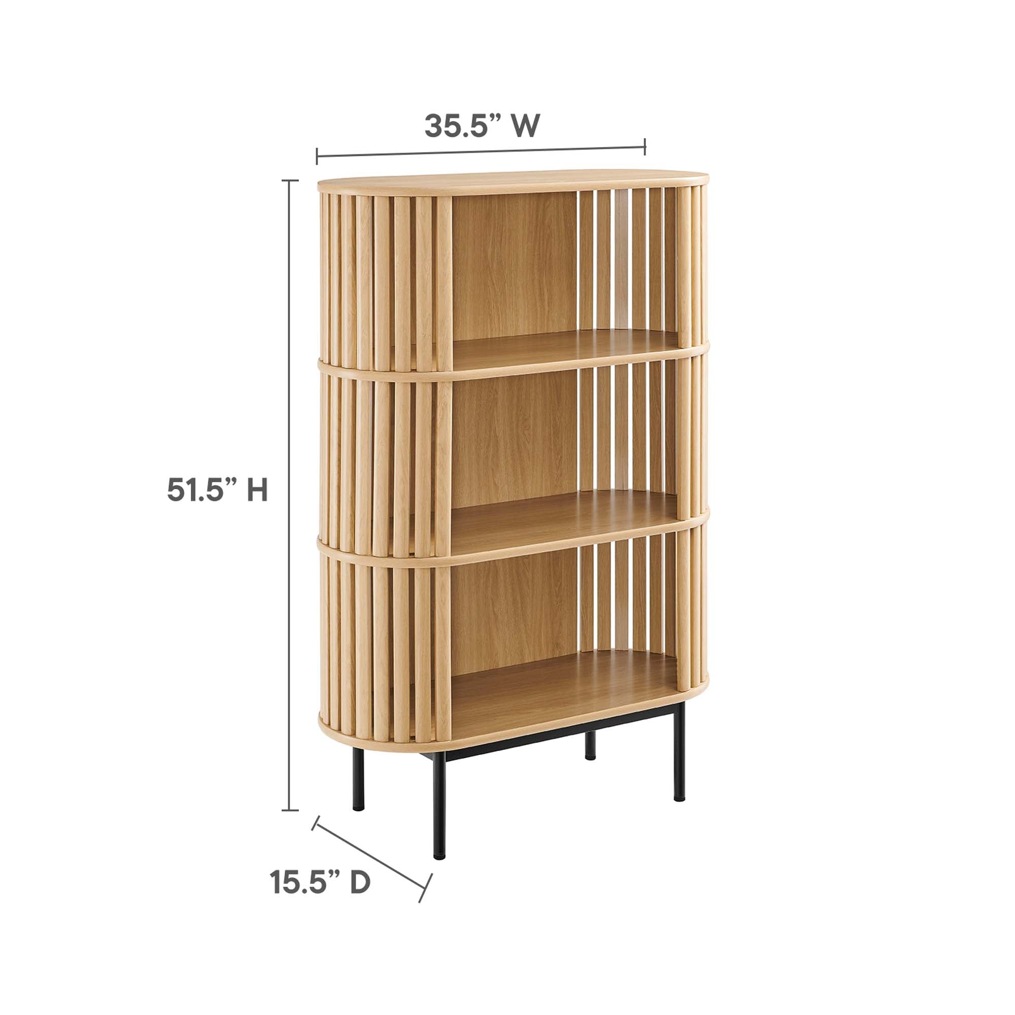 Modway Fortitude Three Tier Display Cabinet