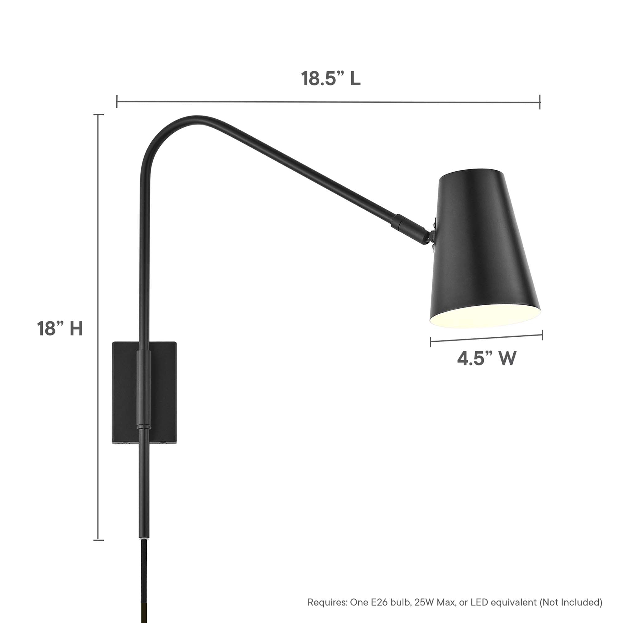 Modway Faye Metal Wall Sconce