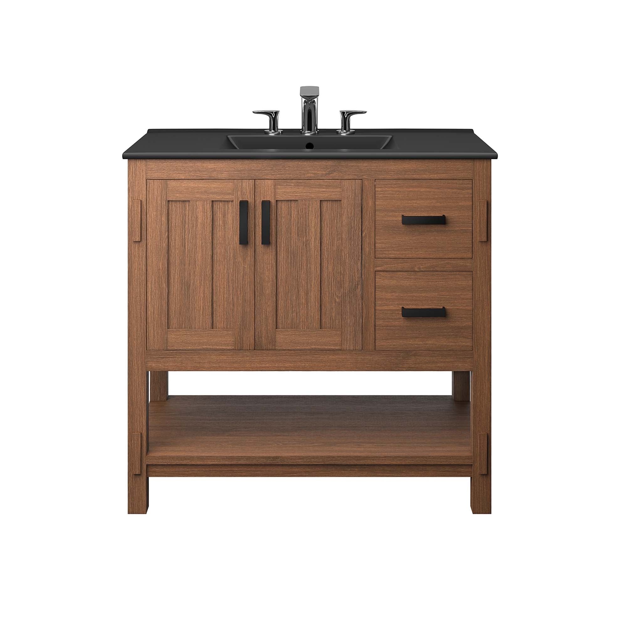 Modway Ashlyn 36” Wood Bathroom Vanity