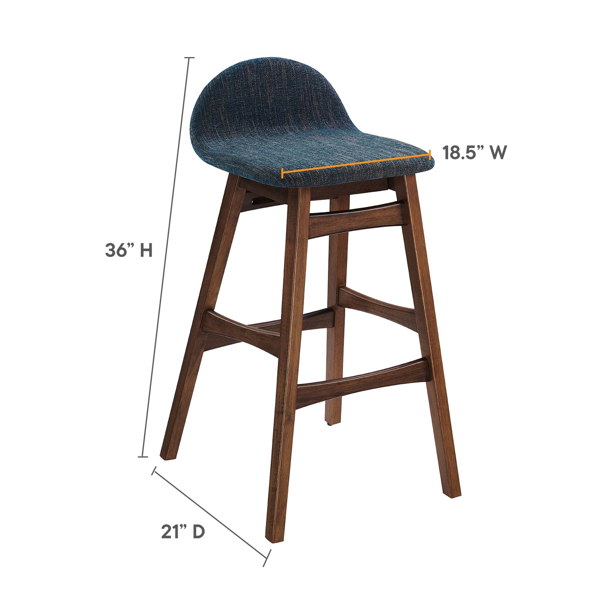Modway Juno Wood Bar Stool Set of 2