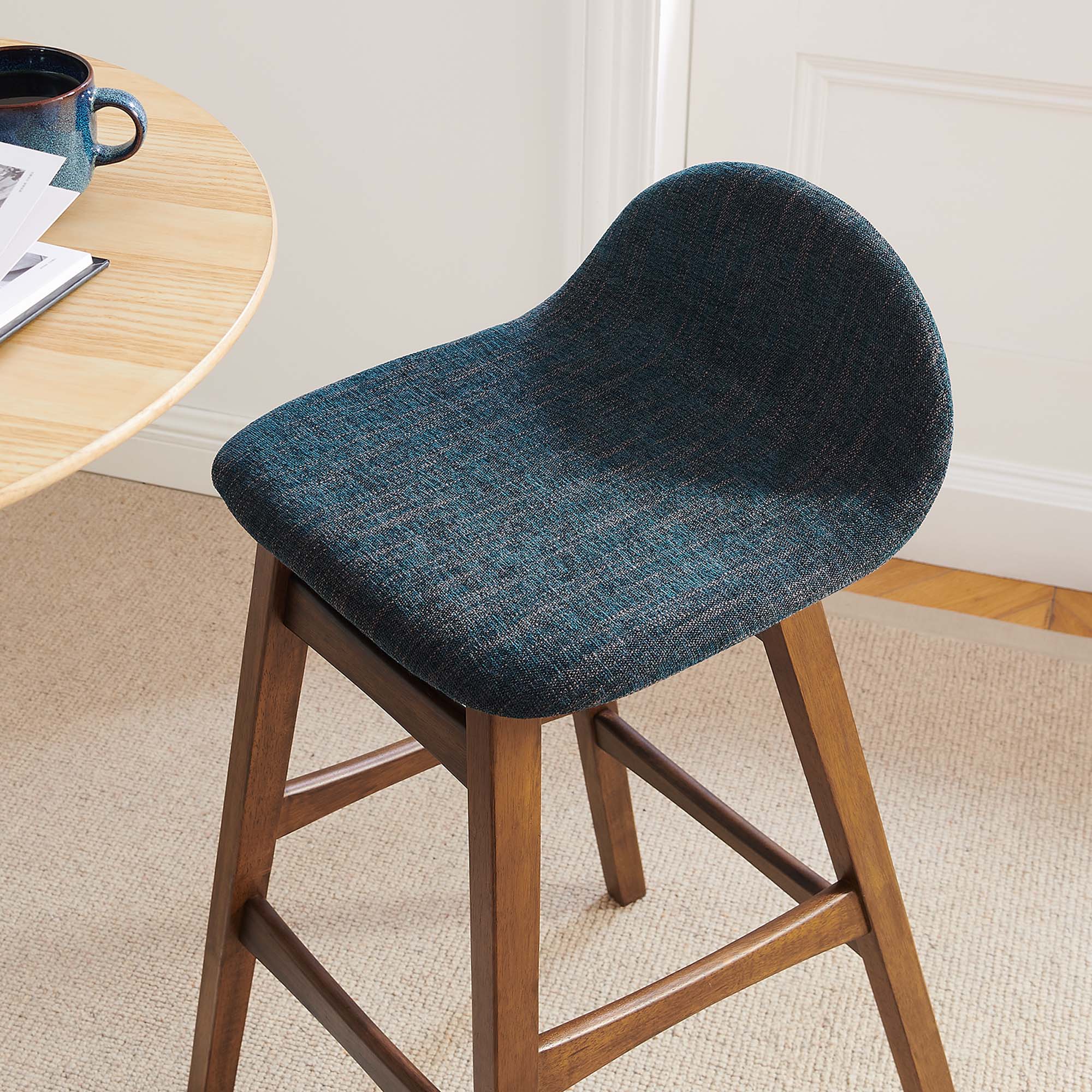 Modway Juno Wood Bar Stool Set of 2