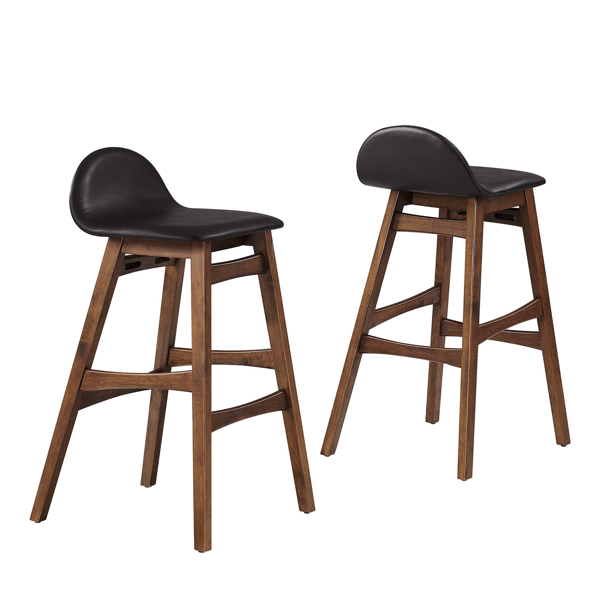 Modway Juno Wood Bar Stool Set of 2