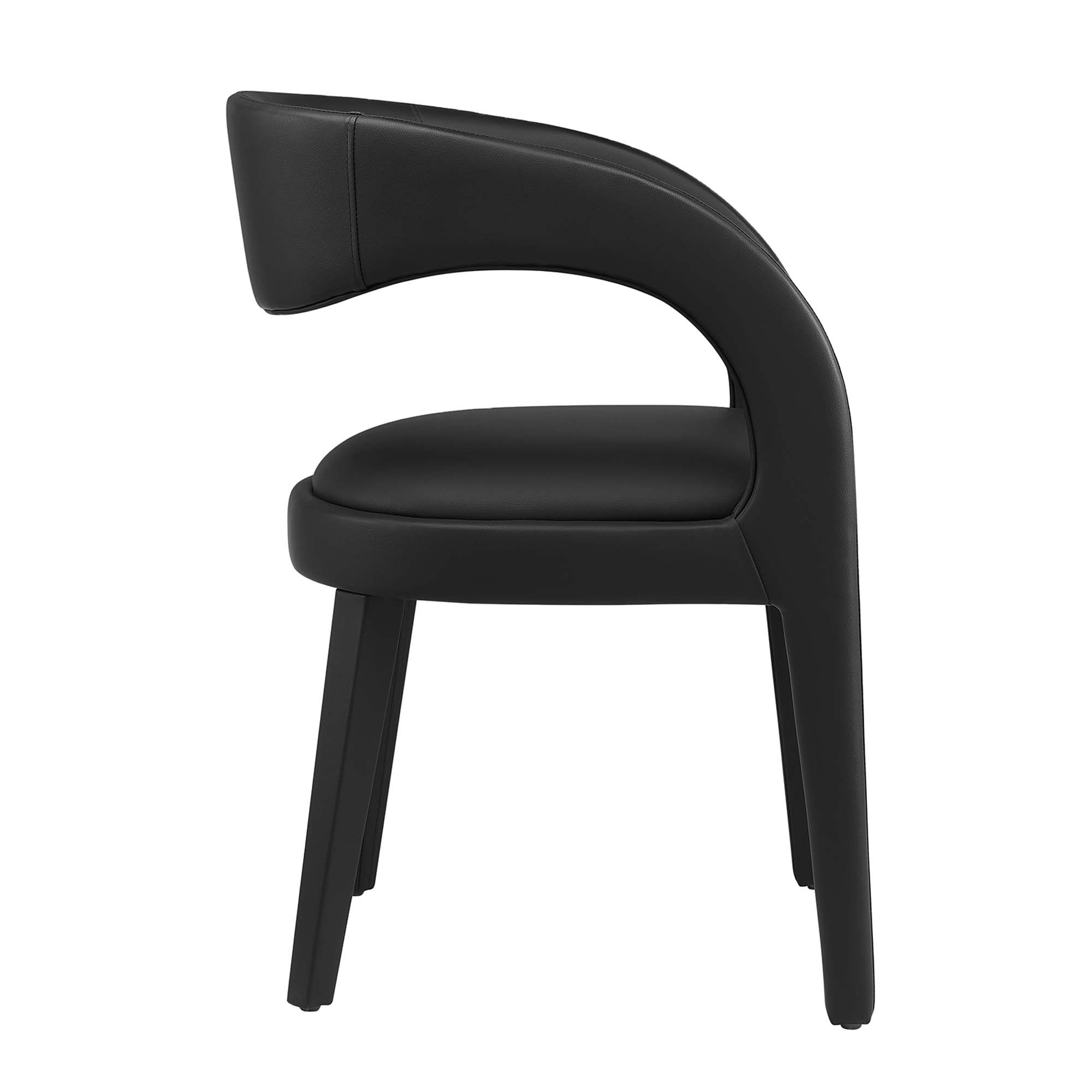 Modway Pinnacle Vegan Leather Dining Chair Set of 2