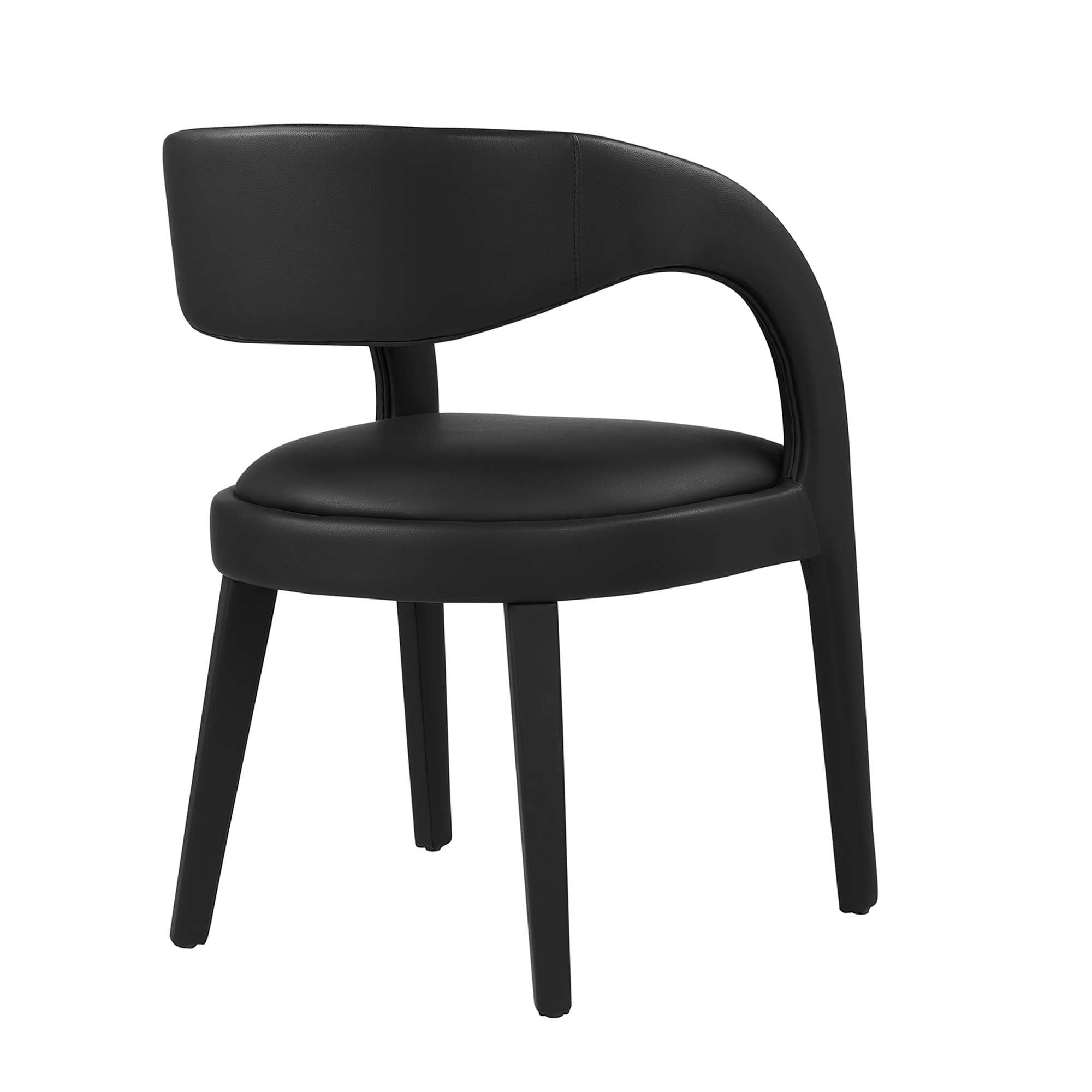 Modway Pinnacle Vegan Leather Dining Chair Set of 2