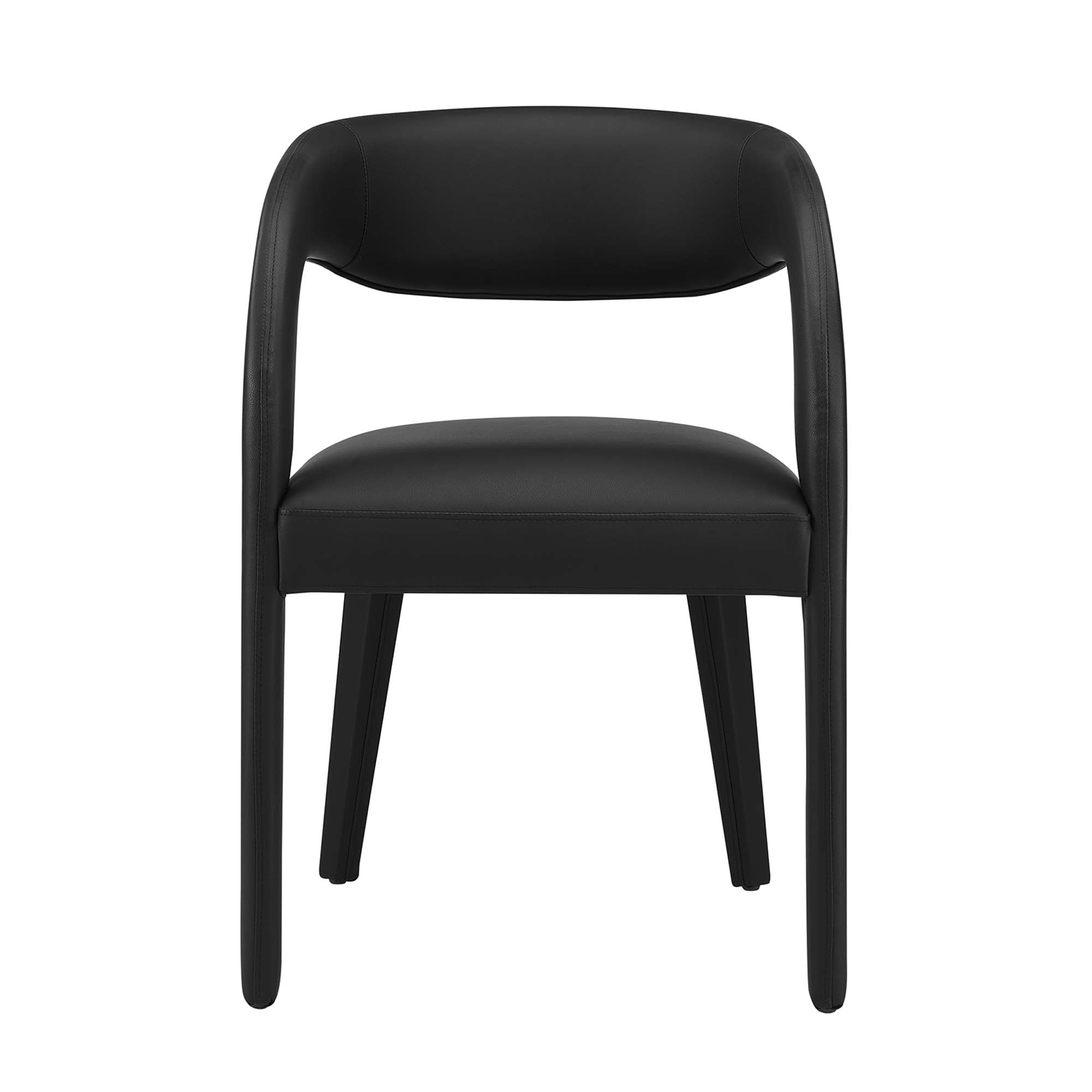 Modway Pinnacle Vegan Leather Dining Chair Set of 2